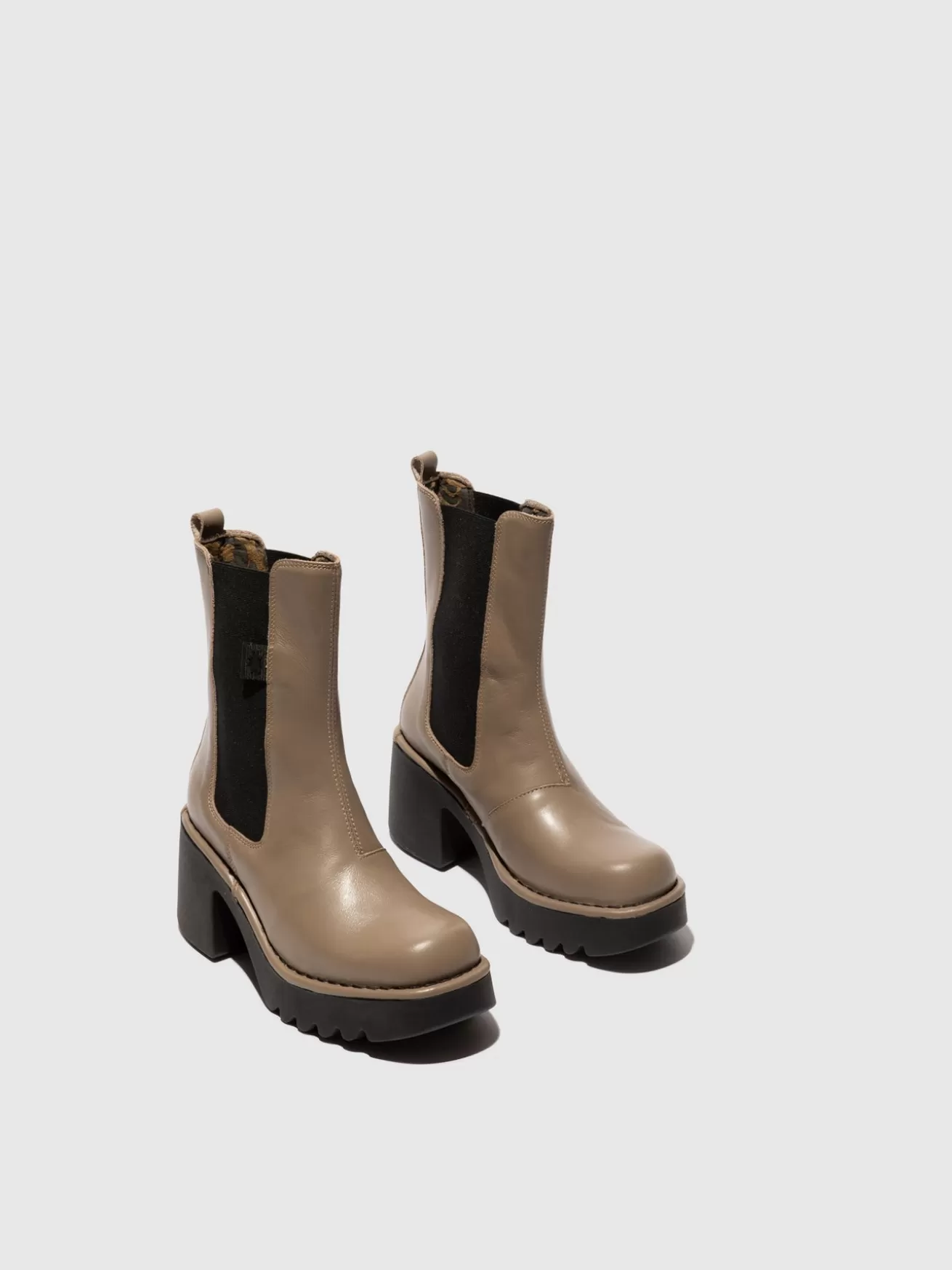 Botas Chelsea Moya25Fly Taupe-Fly London Outlet