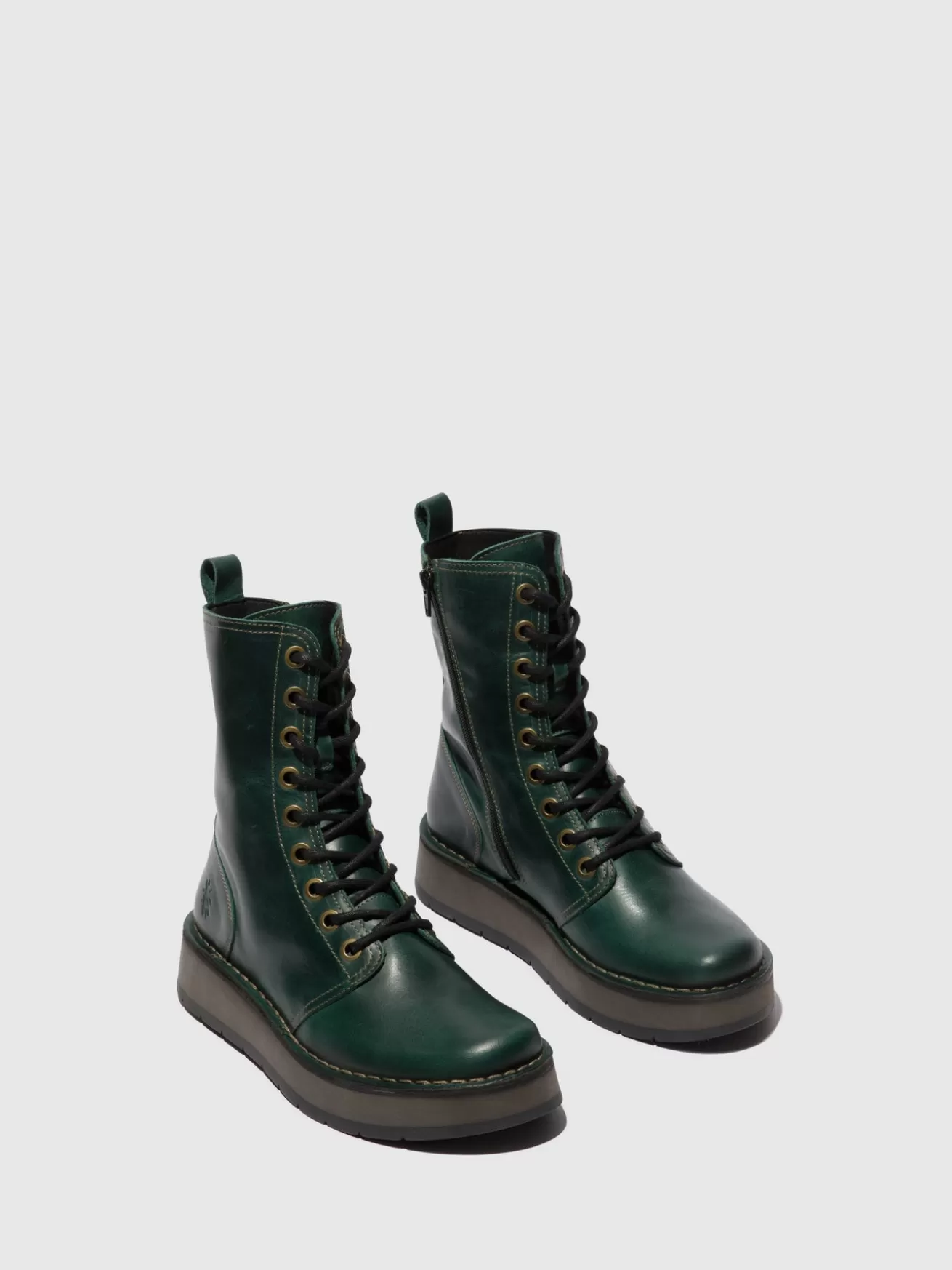 Botas Com Cordoes Rami043Fly Petrol-Fly London Flash Sale