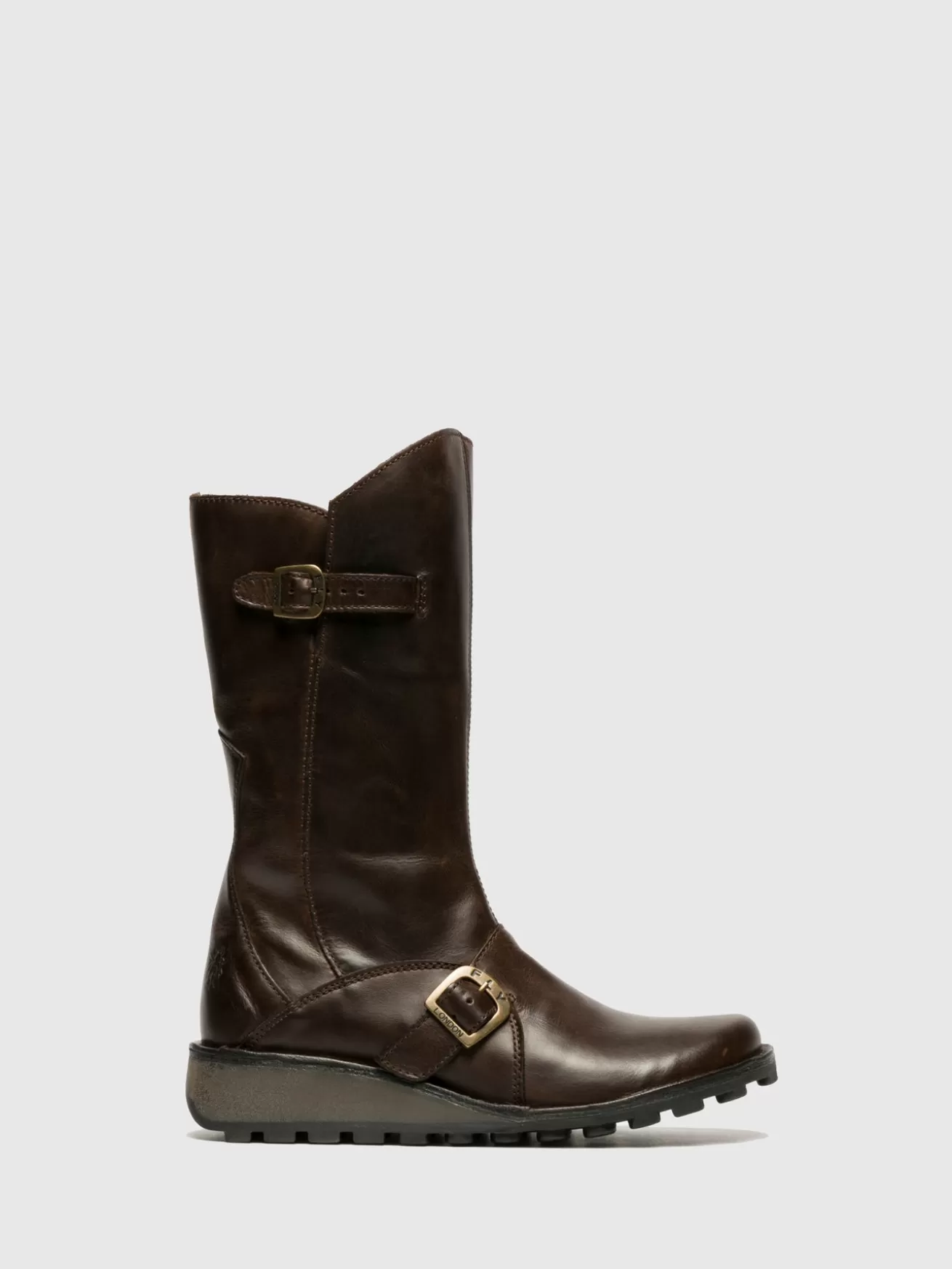 Botas Com Fivela Mes Dk Marrom-Fly London Online