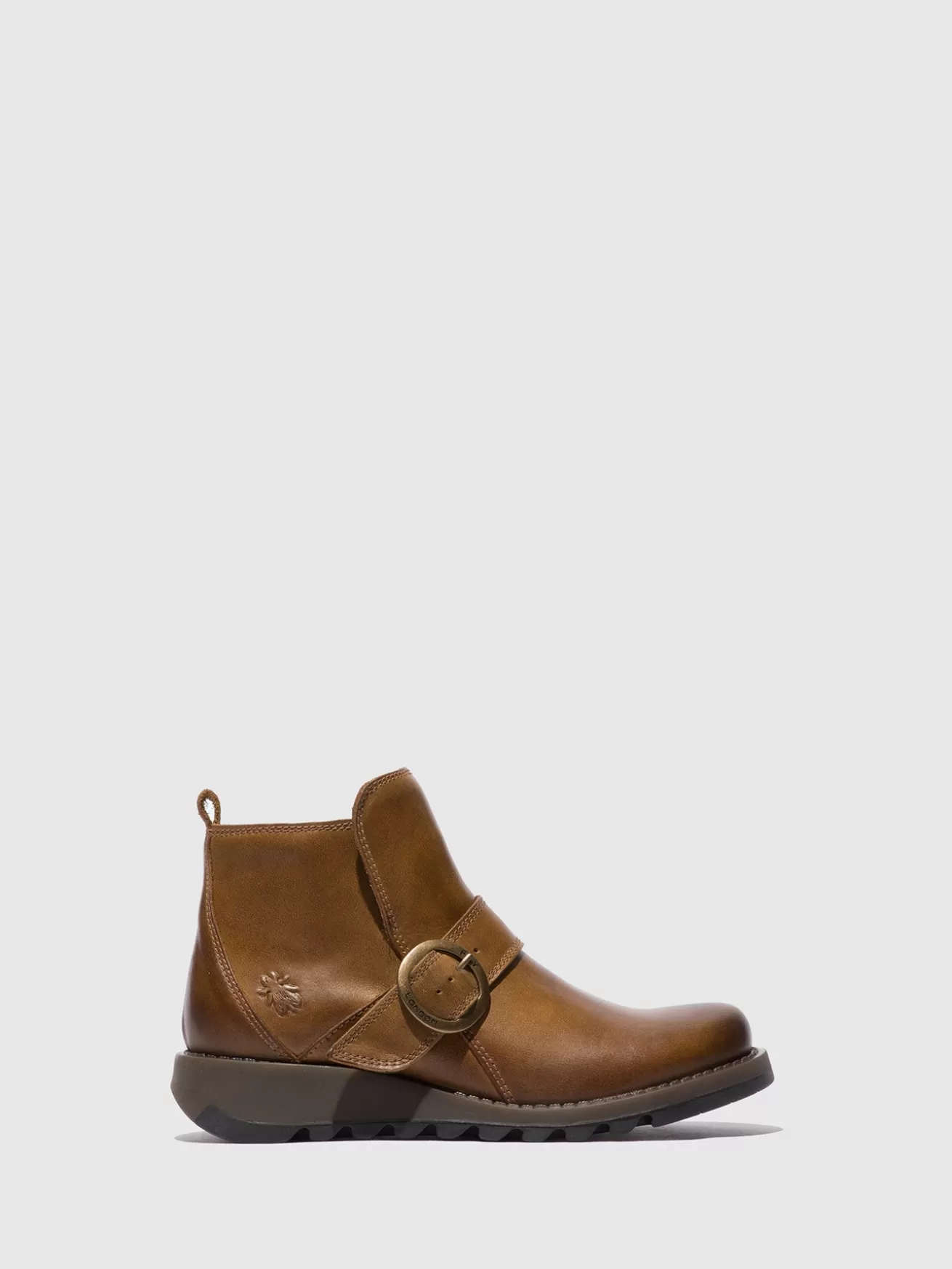 Botas Com Fivela Sias812Fly Rug Camel-Fly London Flash Sale