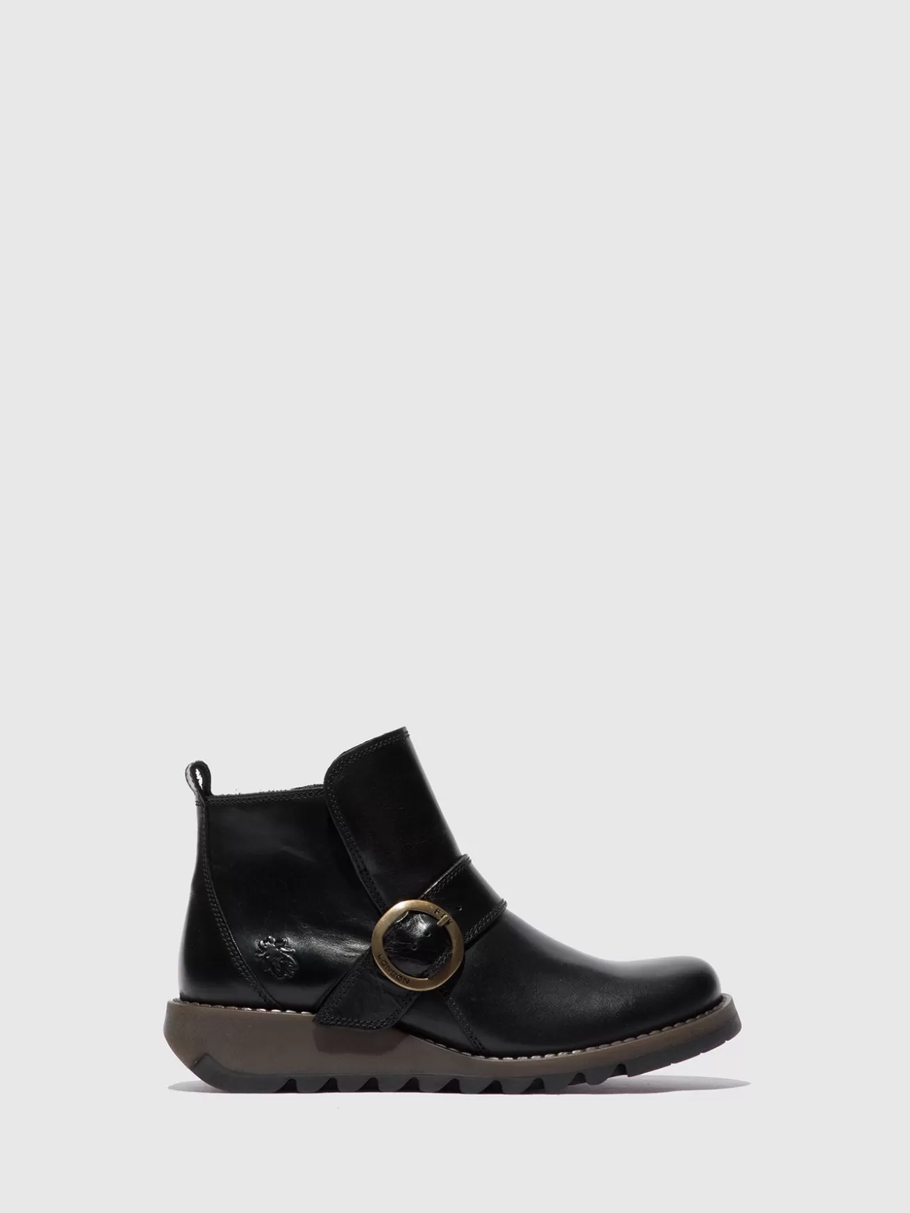 Botas Com Fivela Sias812Fly Rug Preto-Fly London Best Sale