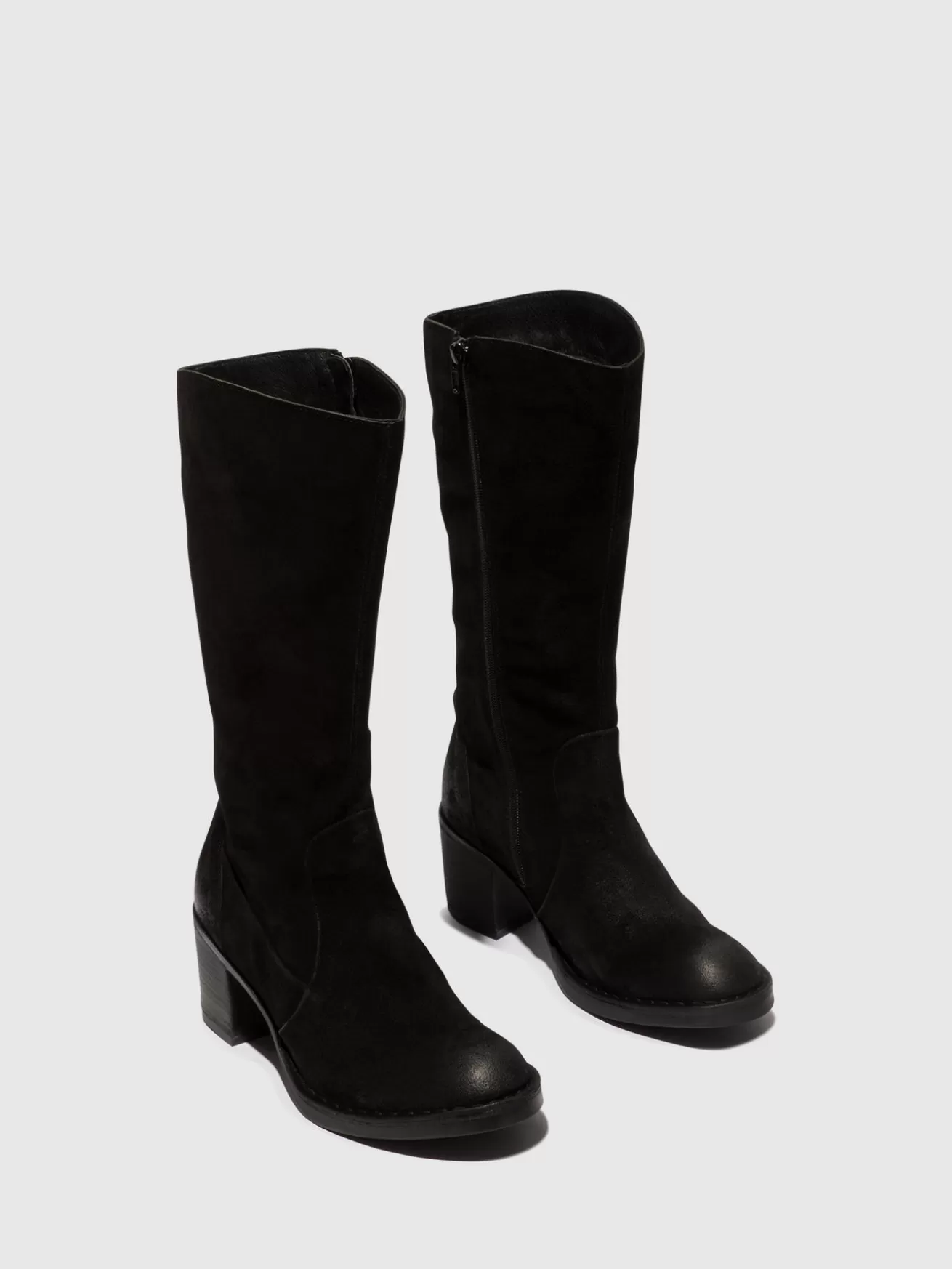 Botas Com Ziper Balo096Fly Pretas-Fly London Flash Sale