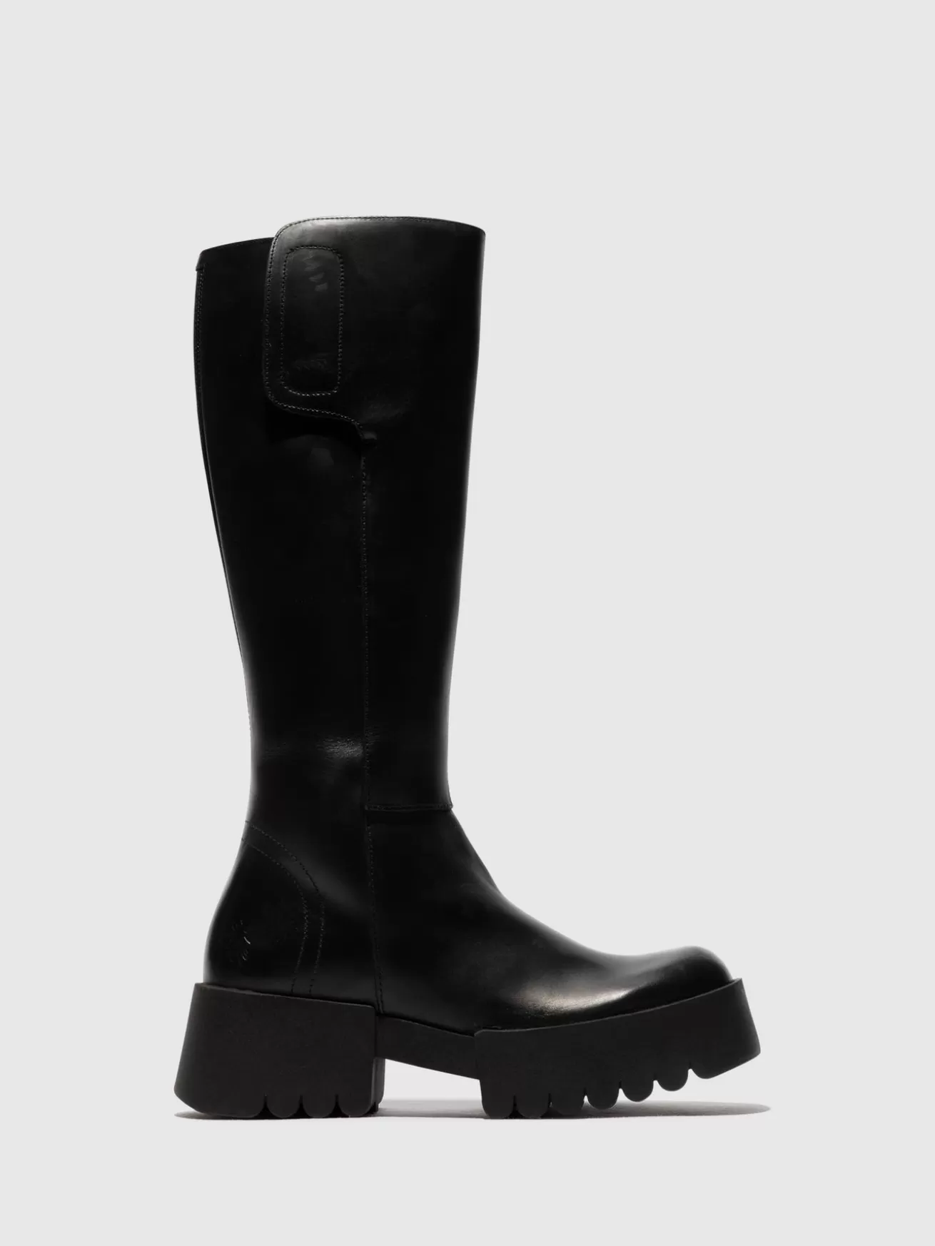 Botas Com Ziper Exes009Fly Pretas-Fly London Fashion