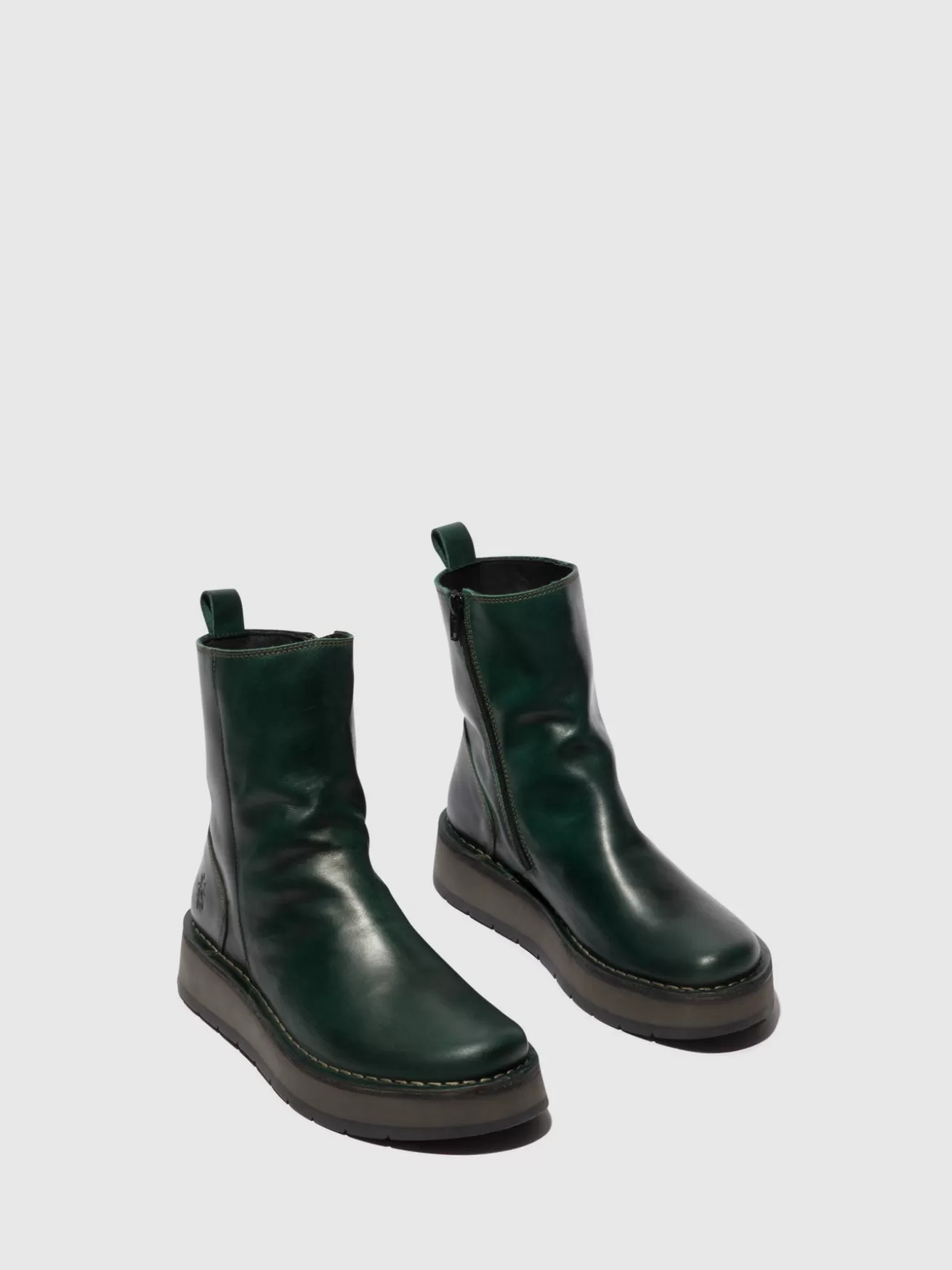 Botas Com Ziper Reno053Fly Petrol-Fly London Clearance