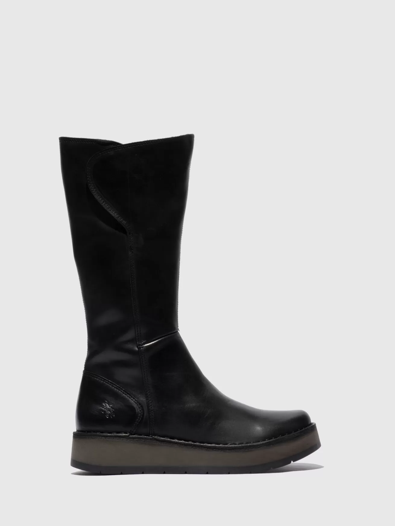 Botas Com Ziper Rhea042Fly Rug Preto-Fly London Best