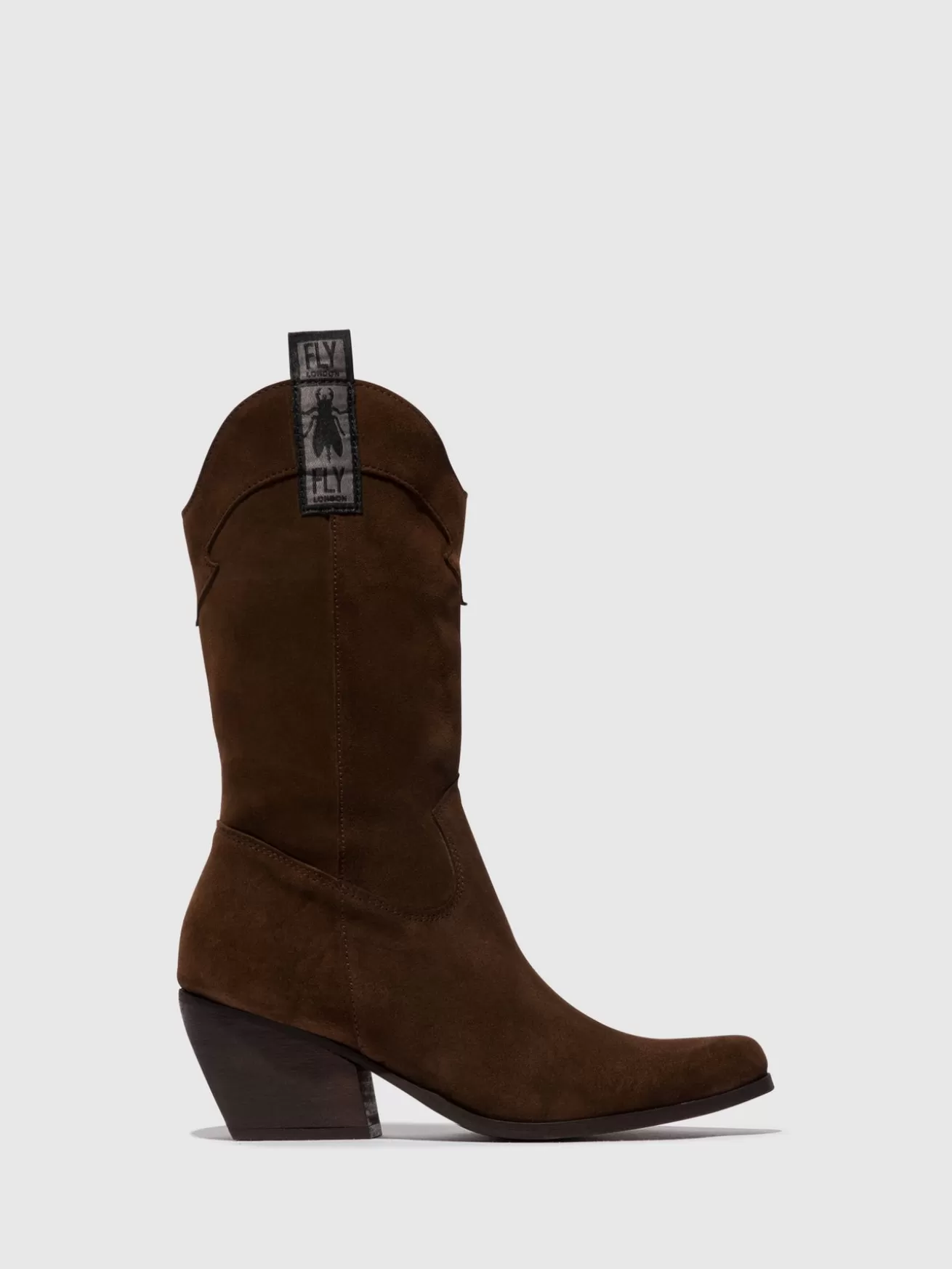 Botas Com Ziper Teke906Fly Chocolate-Fly London Discount