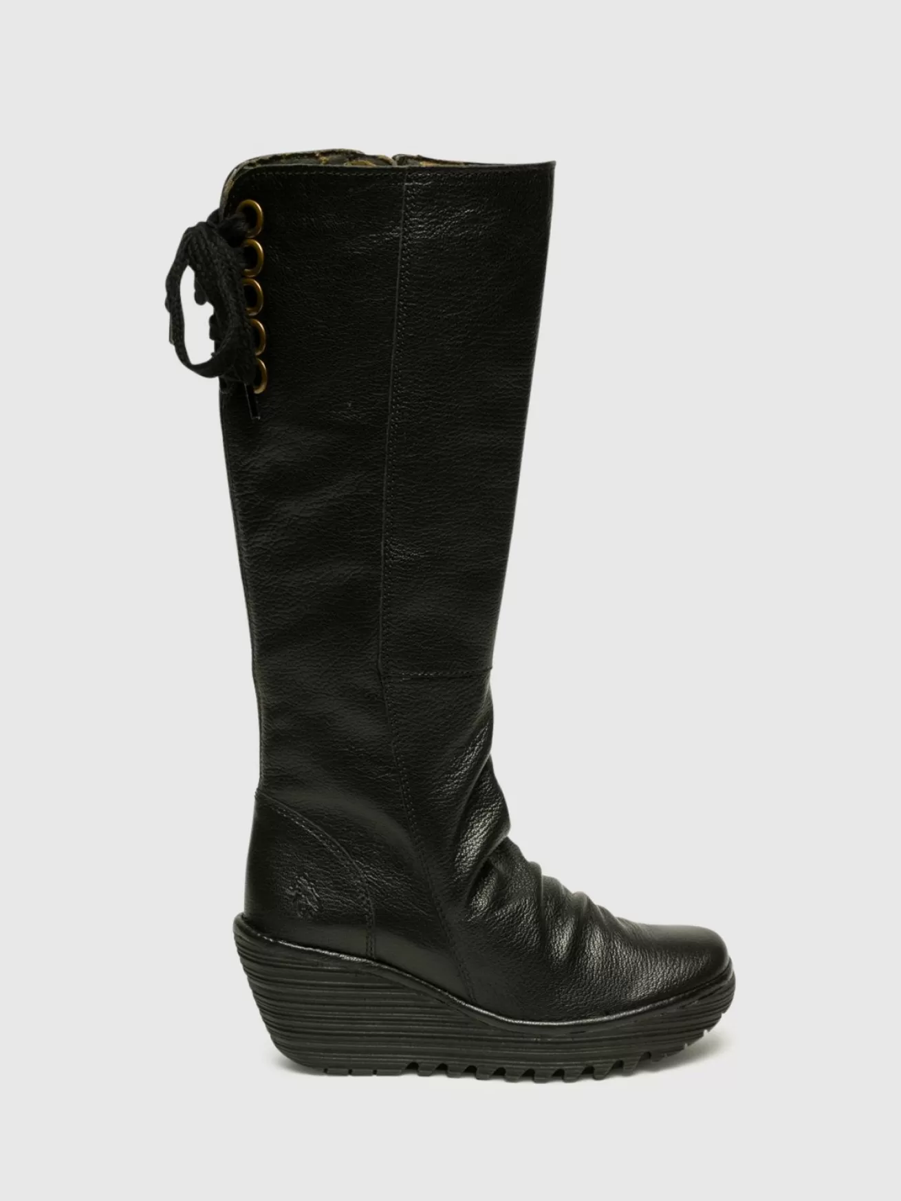 Botas De Cano Alto Yust Black-Fly London Clearance