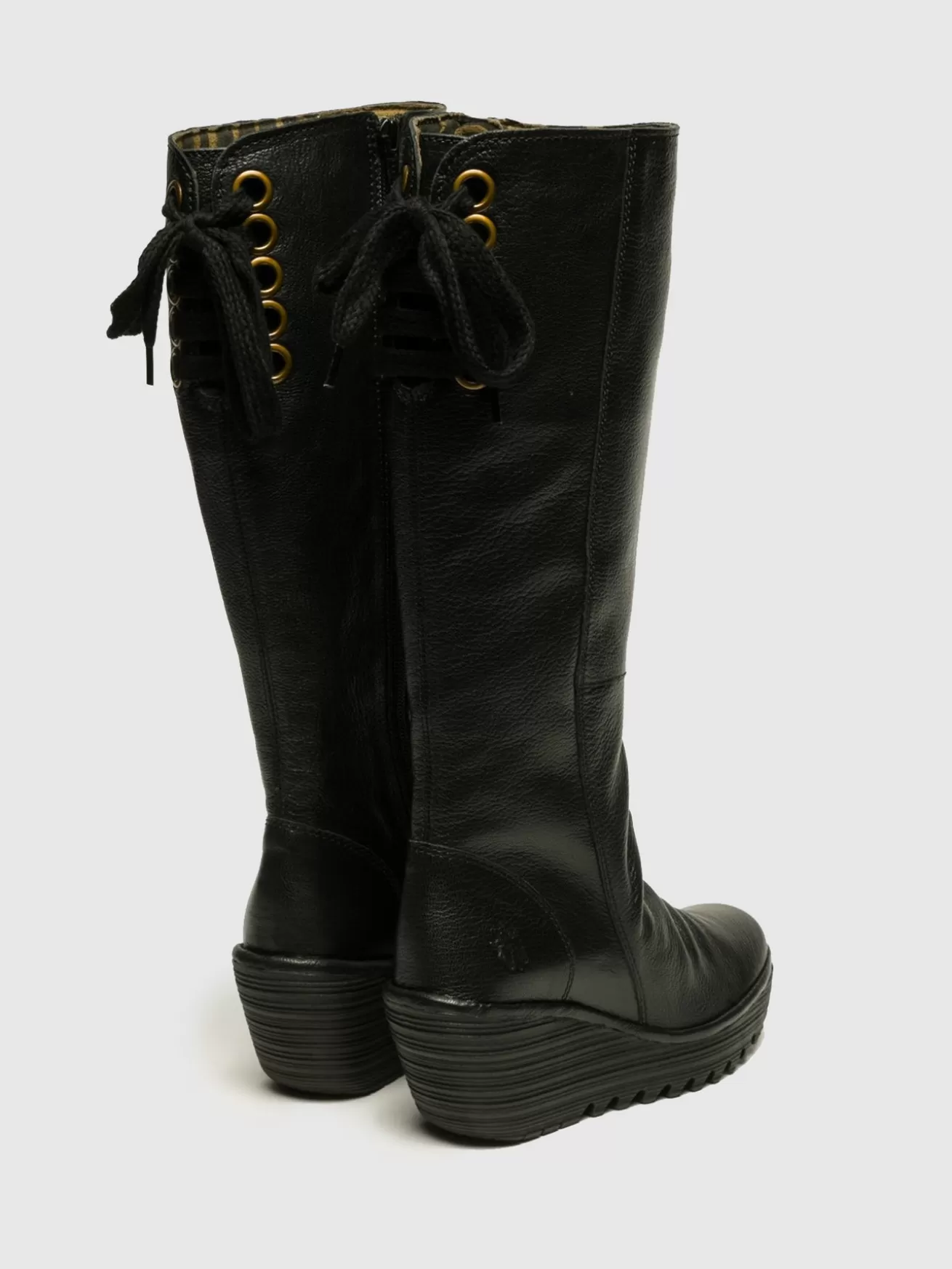 Botas De Cano Alto Yust Black-Fly London Clearance