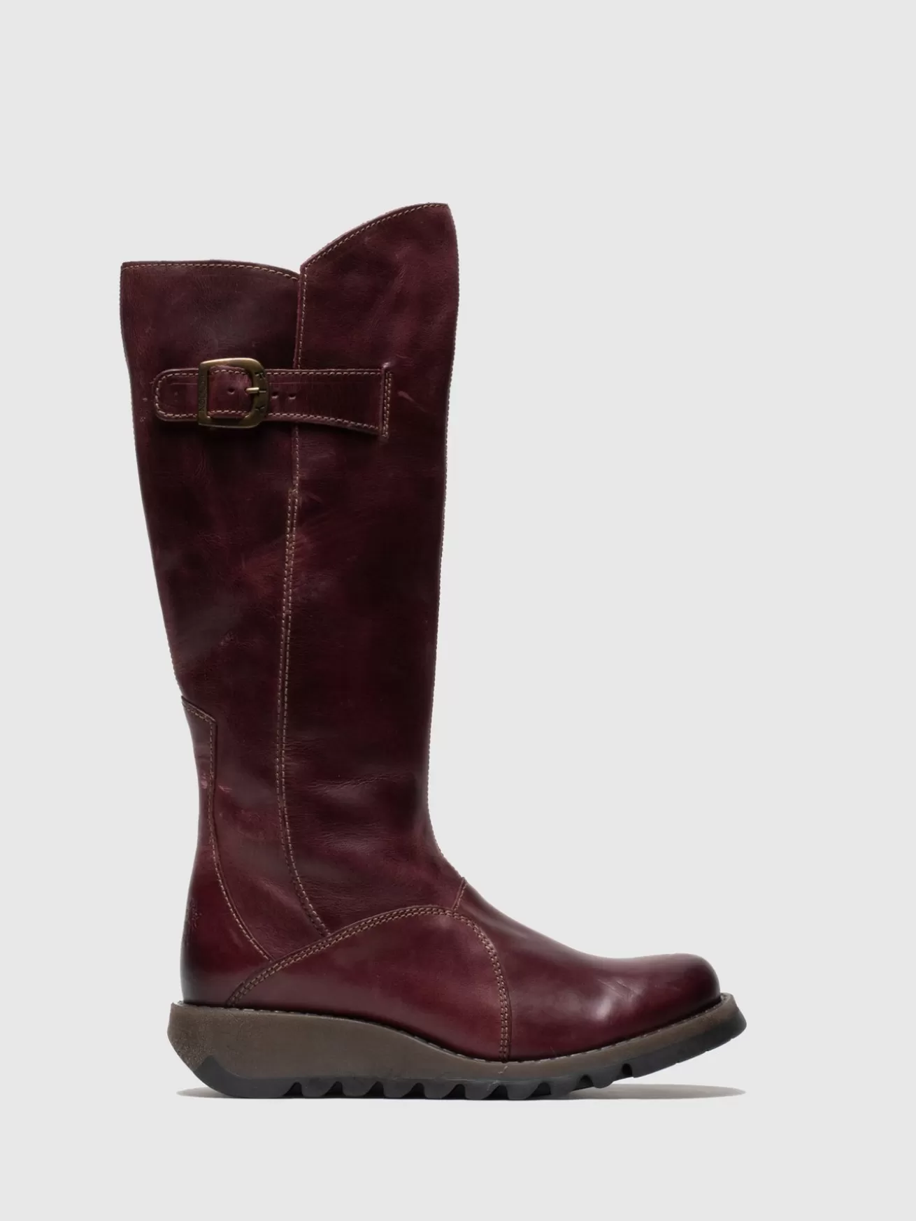 Botas Zip Up Mol 2 Rug Roxo-Fly London Discount