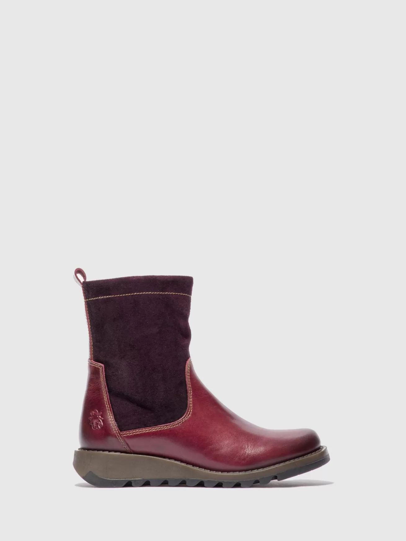 Botas Zip Up Sauk794Fly Rug/Oilsuede Roxo-Fly London Sale