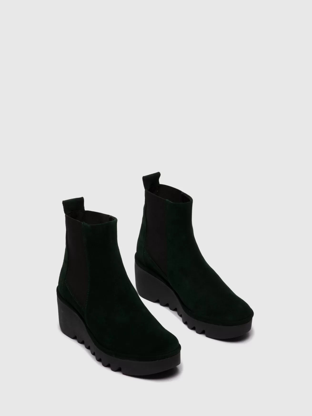 Botins Chelsea Bagu233Fly Oilsuede Green Forest-Fly London Online