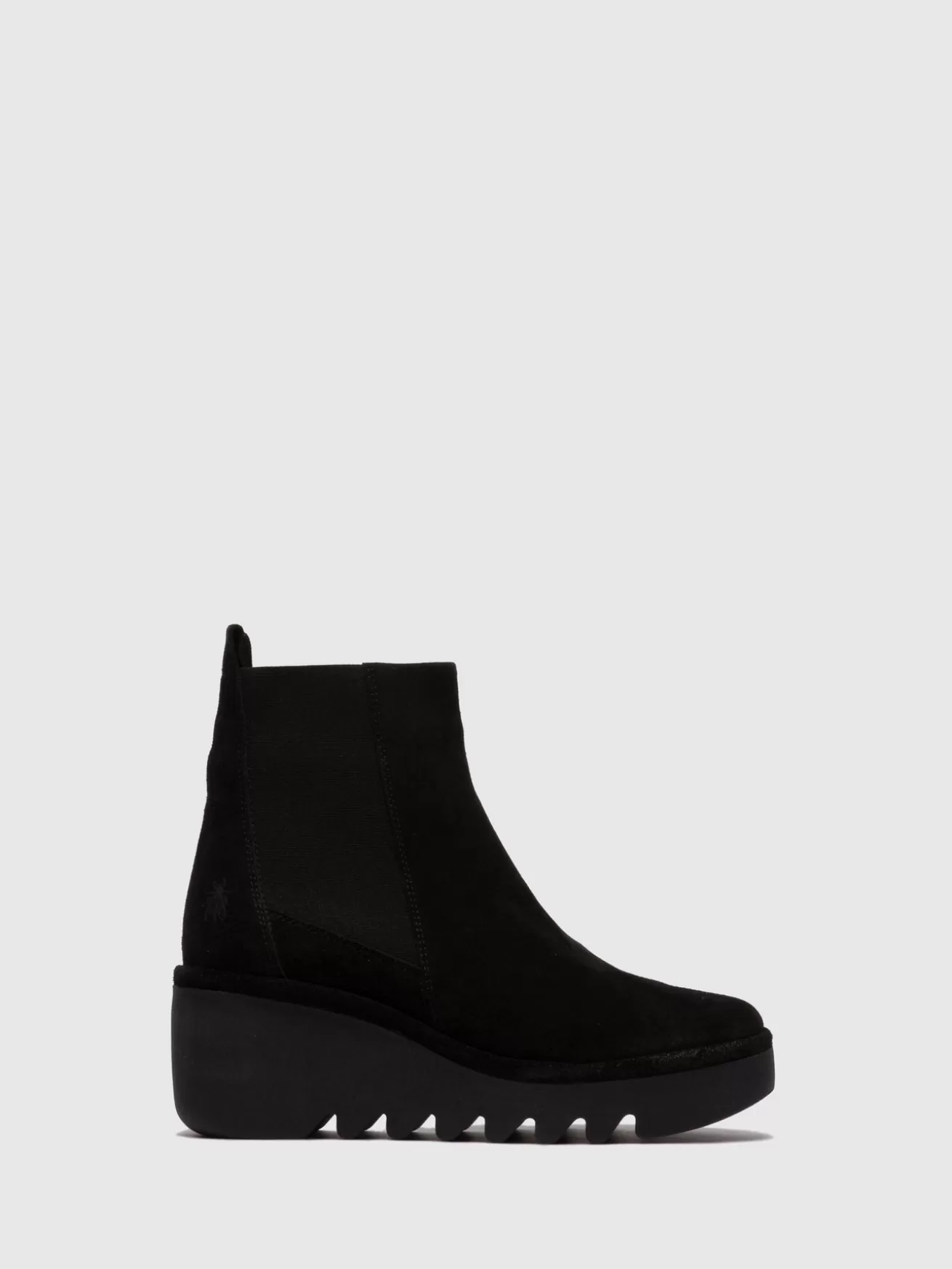 Botins Chelsea Bagu233Fly Oilsuede Preto-Fly London Outlet