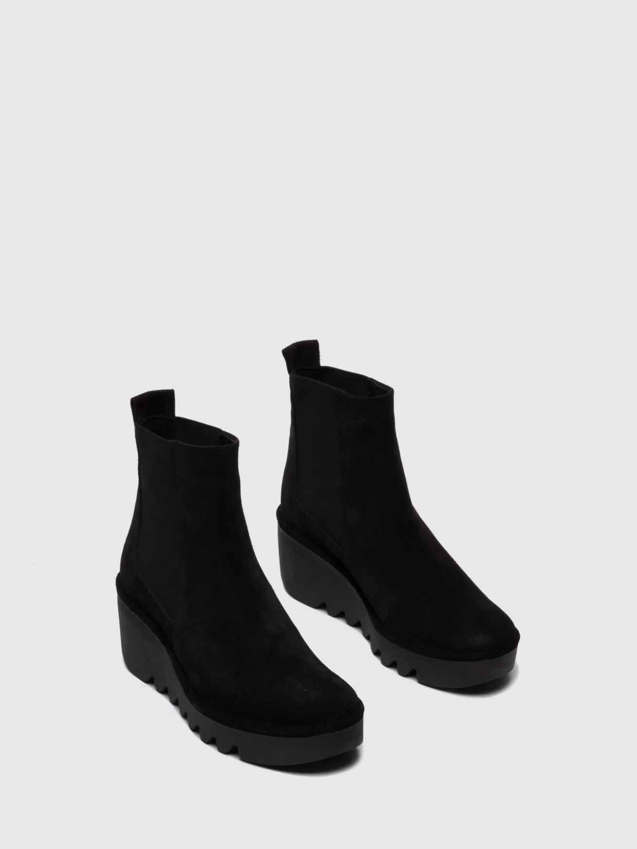 Botins Chelsea Bagu233Fly Oilsuede Preto-Fly London Outlet