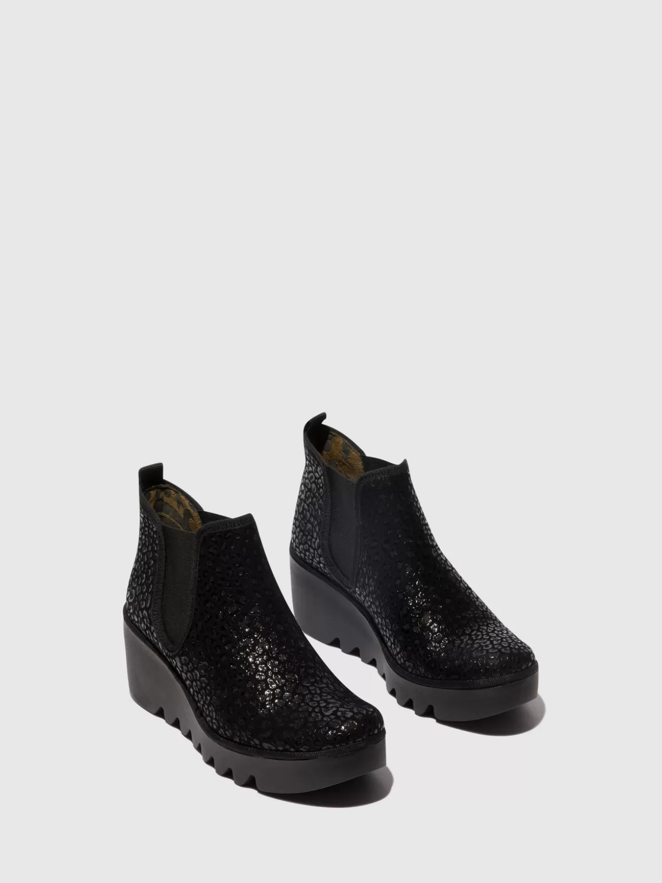 Botins Chelsea Byne349Fly Anthracite Spots-Fly London Best