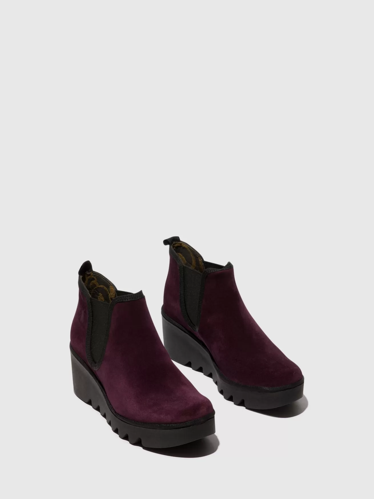 Botins Chelsea Byne349Fly Roxo-Fly London Sale