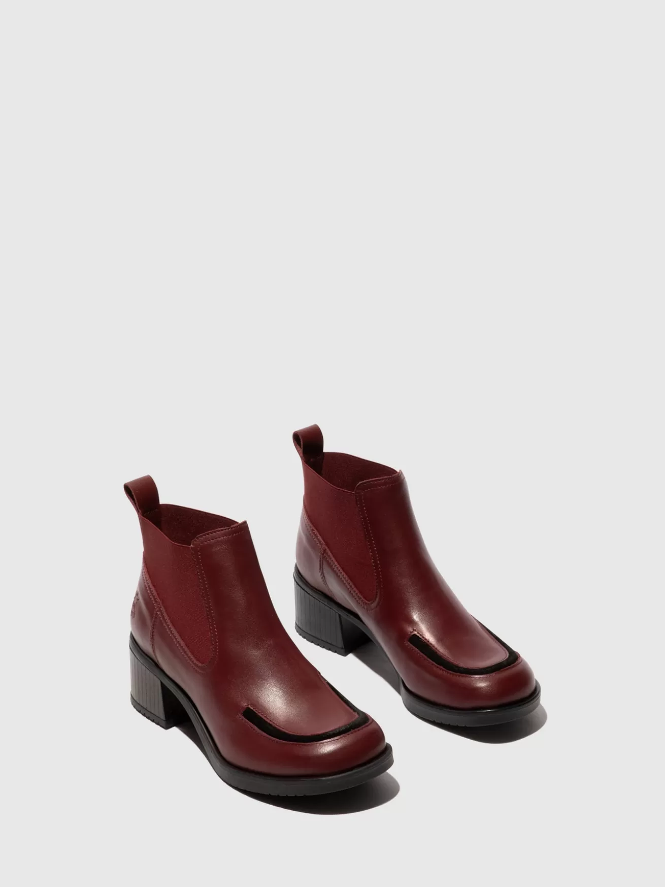 Botins Chelsea Kath016Fly Vinho/Preto-Fly London Online