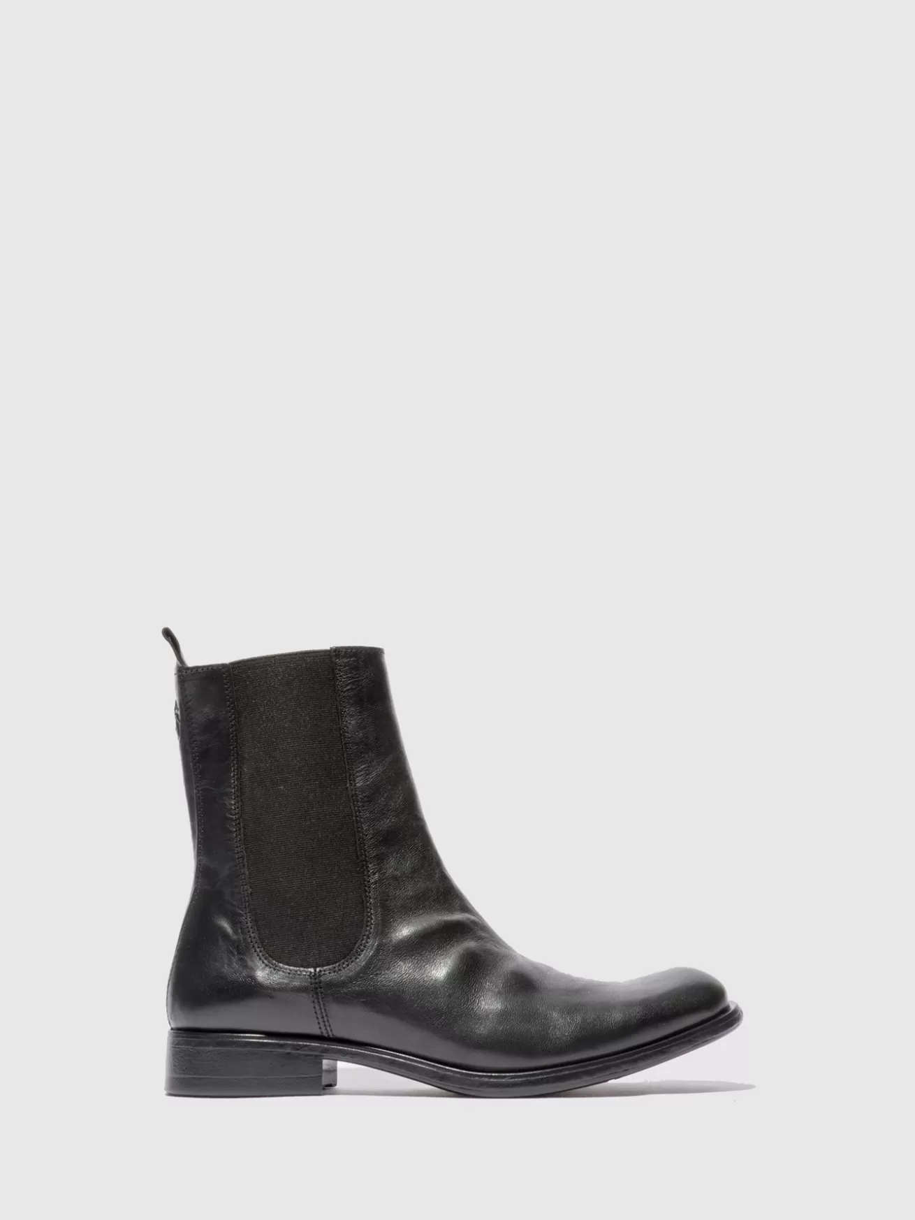 Botins Chelsea Moze798Fly Estigma (Vegetal) Preto-Fly London Best