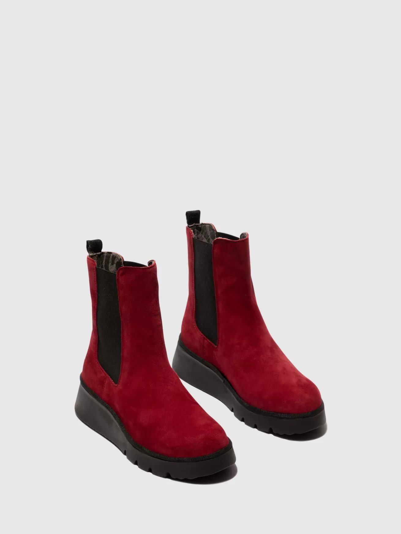 Botins Chelsea Paty405Fly Vermelho-Fly London Outlet