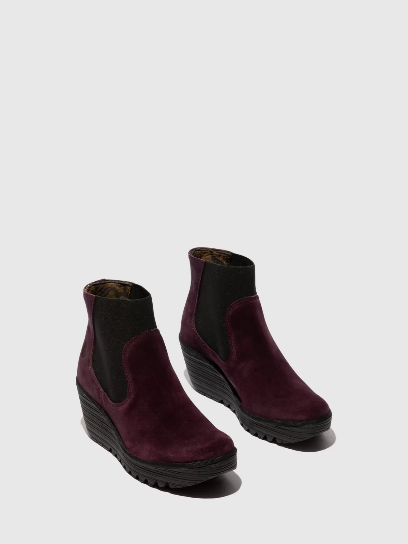 Botins Chelsea Yade398Fly Roxo-Fly London Flash Sale