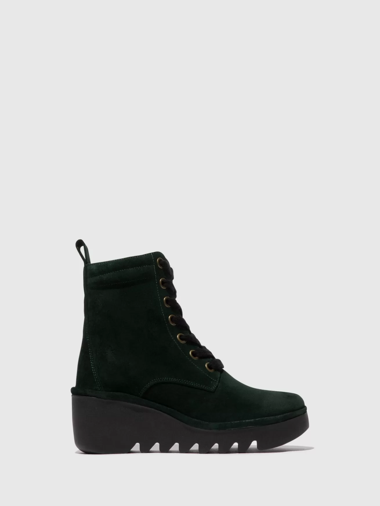 Botins Com Atacadores Biaz329Fly Green Forest-Fly London Shop