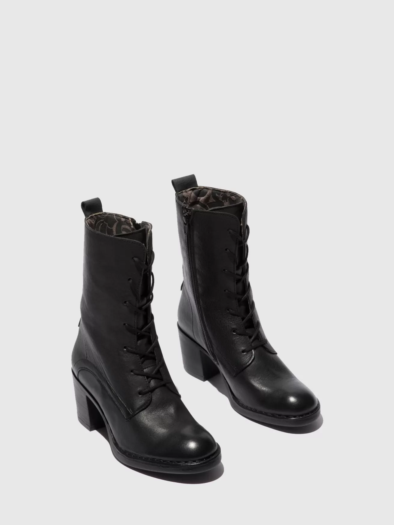 Botins Com Atacadores Blya070Fly Verona Preto-Fly London Clearance