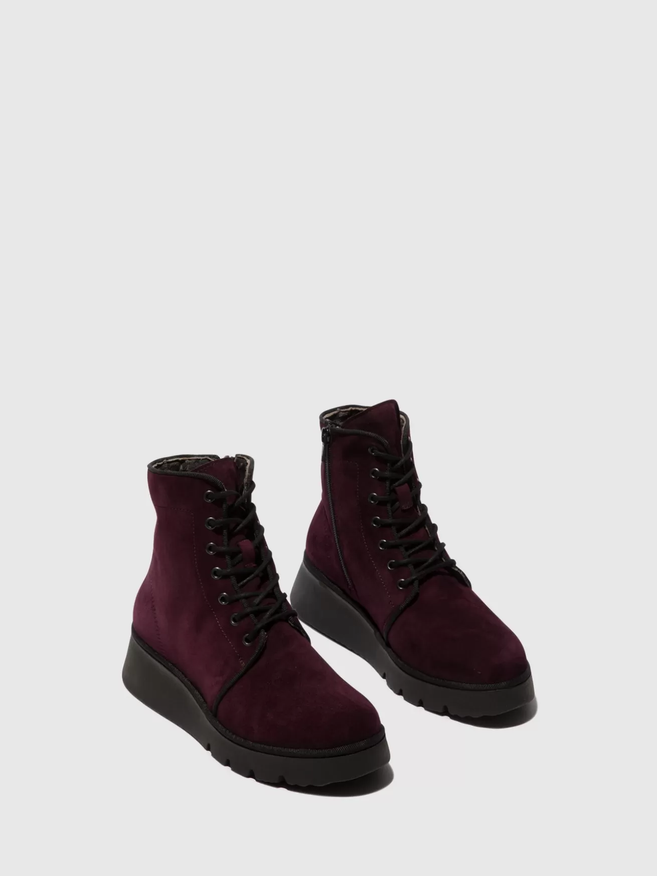 Botins Com Atacadores Pall404Fly Wine-Fly London New