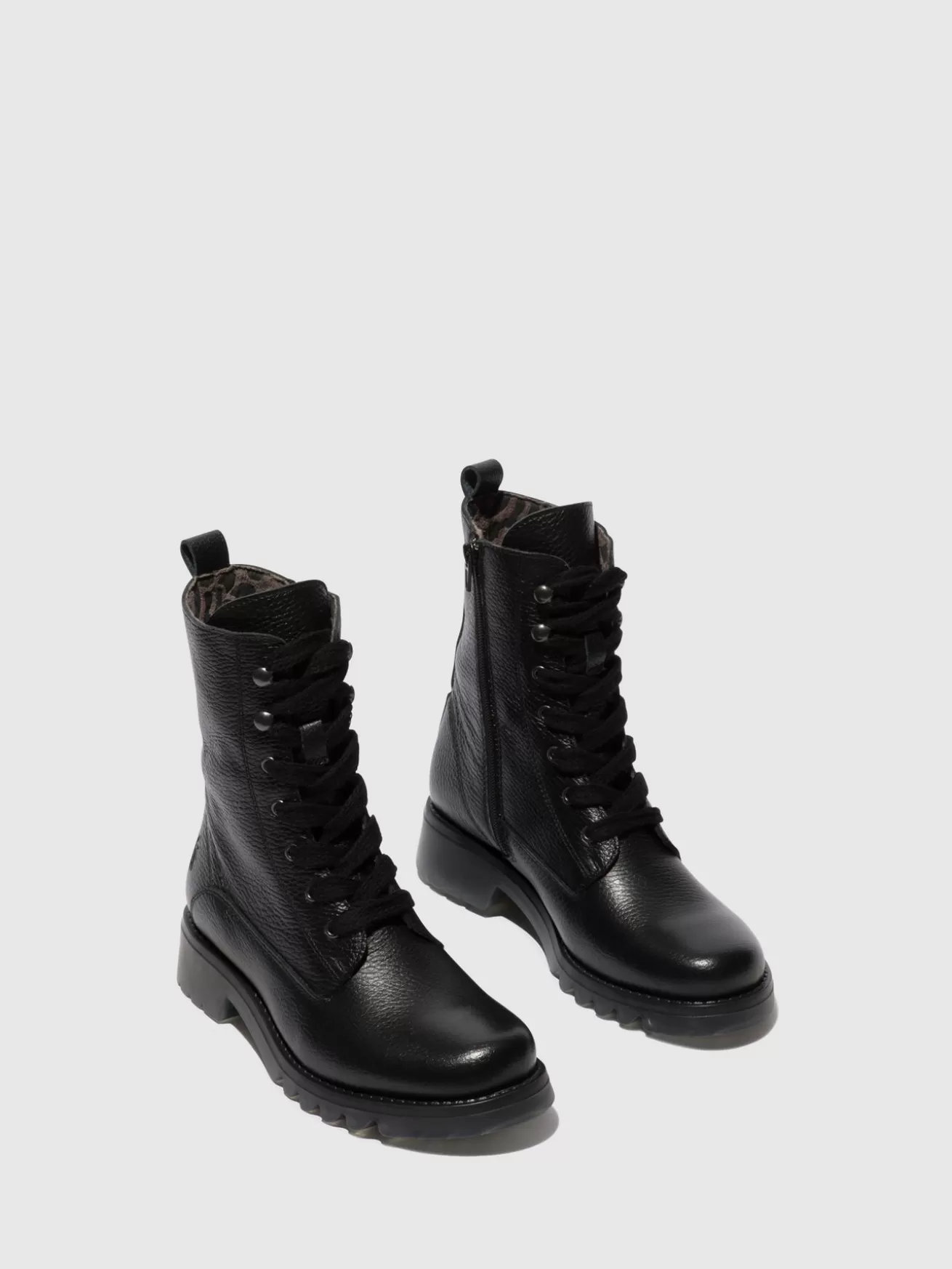 Botins Com Atacadores Reid893Fly Pretos-Fly London Clearance