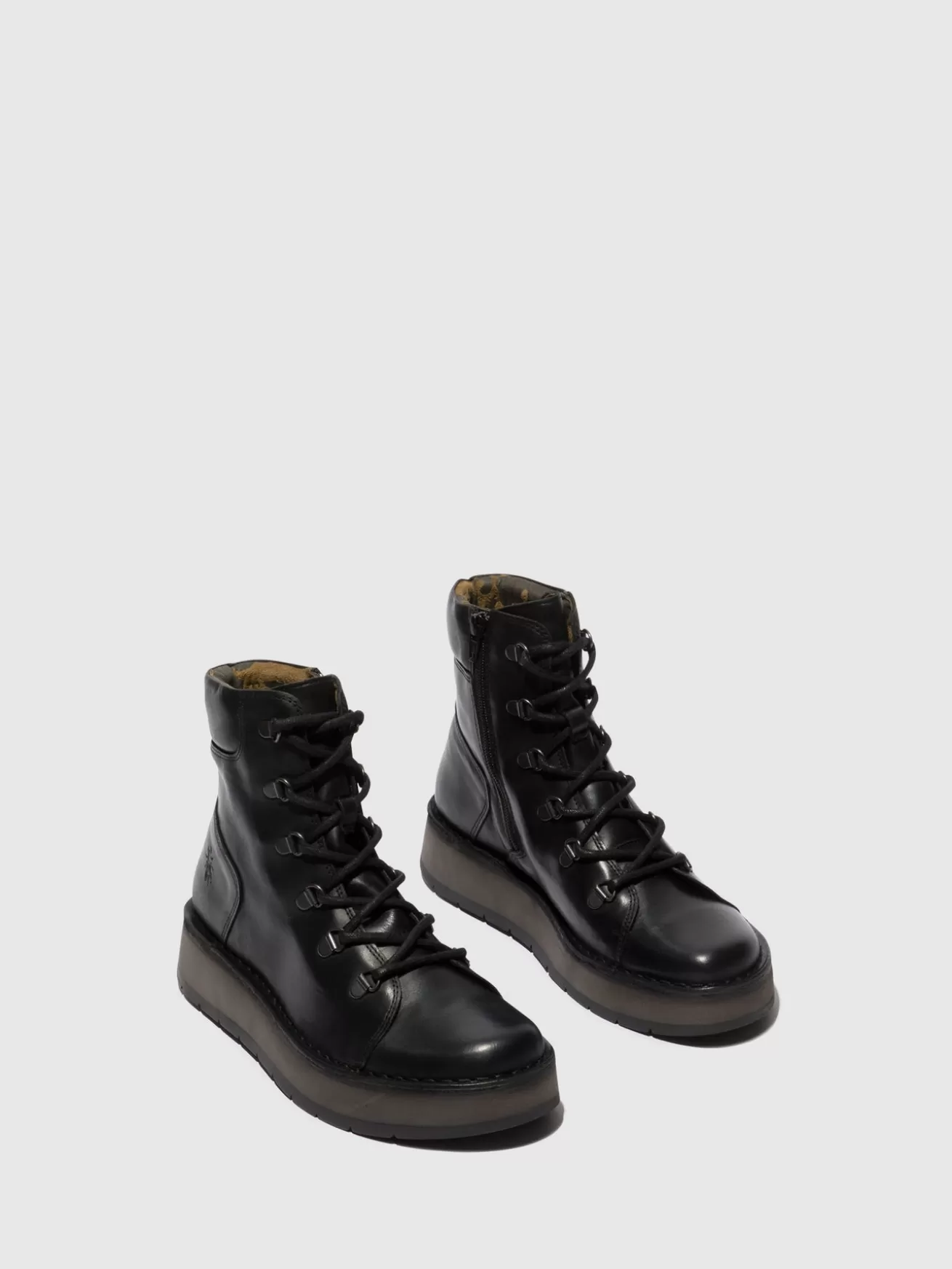 Botins Com Atacadores Roxy094Fly Preto-Fly London Outlet