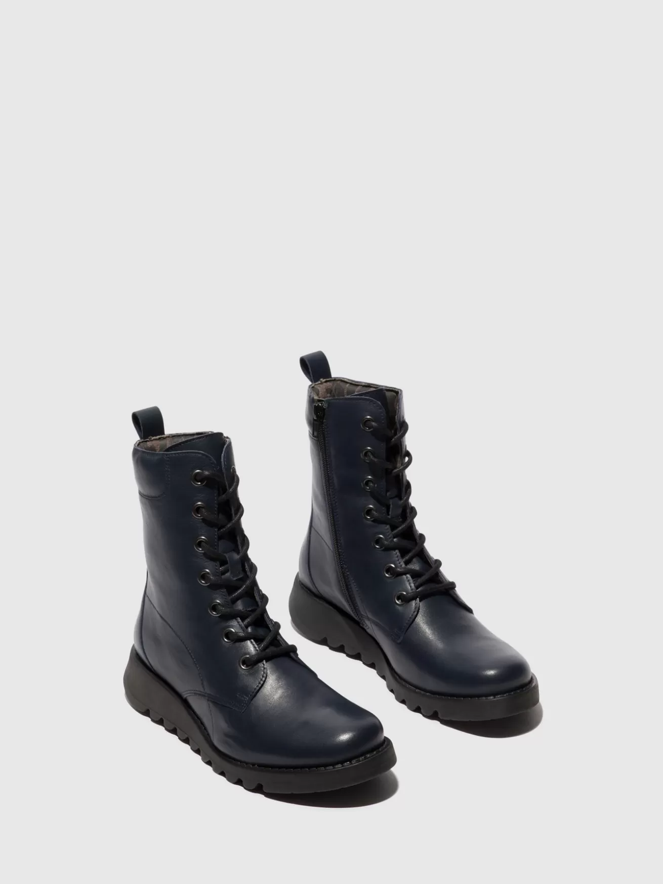 Botins Com Atacadores Silf015Fly Navy-Fly London Outlet