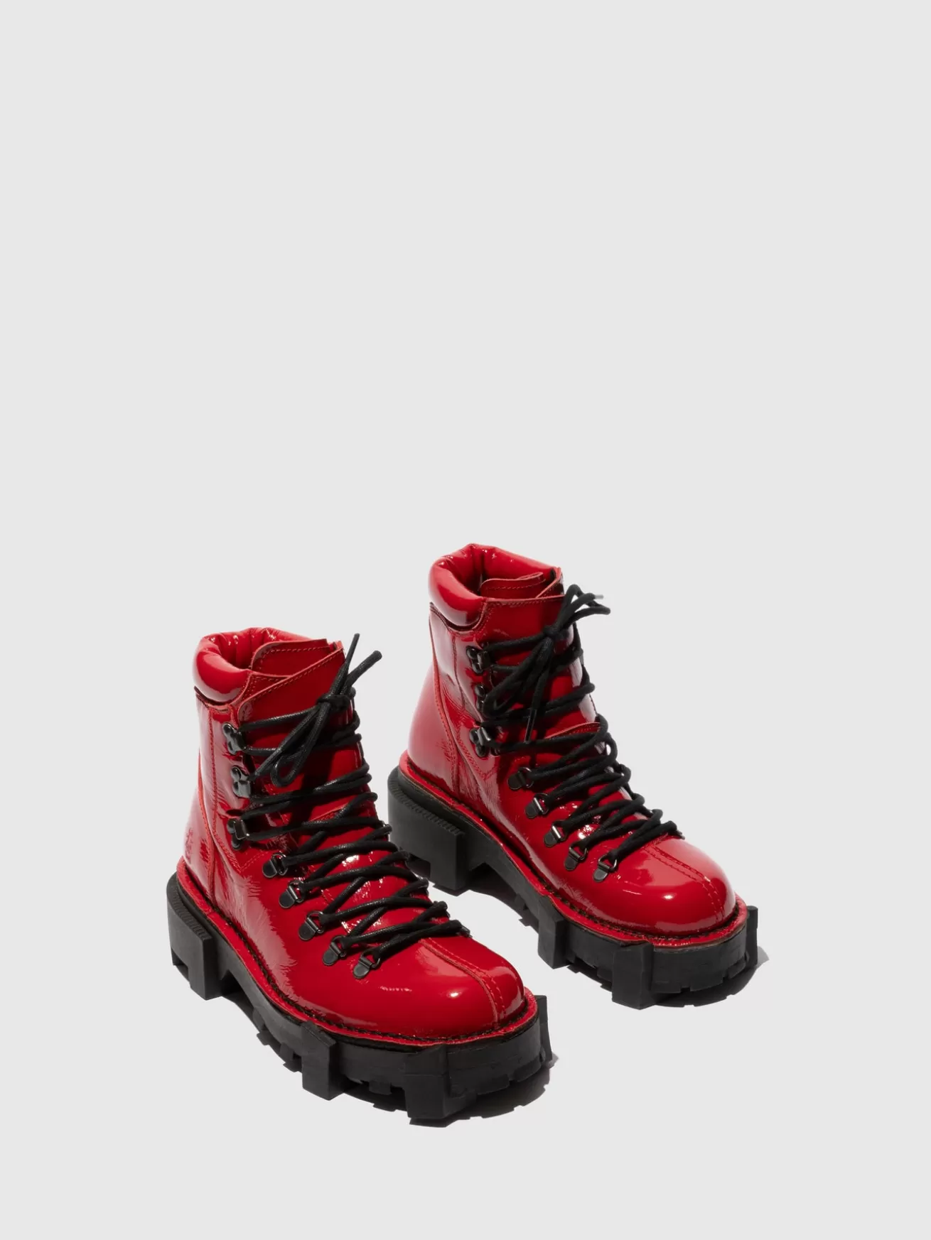 Botins Com Atacadores Spark719Fly Vermelho-Fly London Store