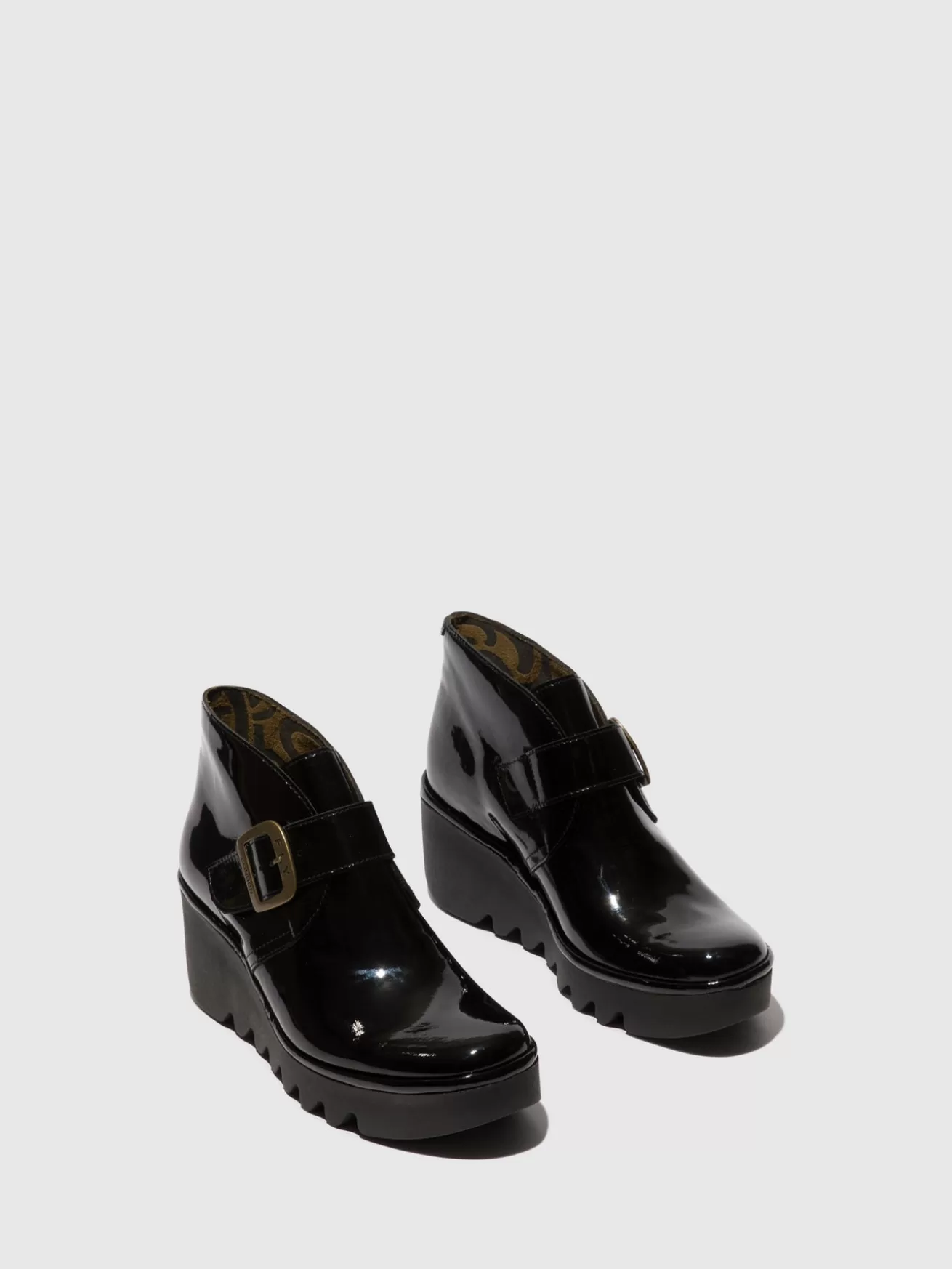 Botins Com Fivela Birt397Fly Atlantis Preto-Fly London Outlet