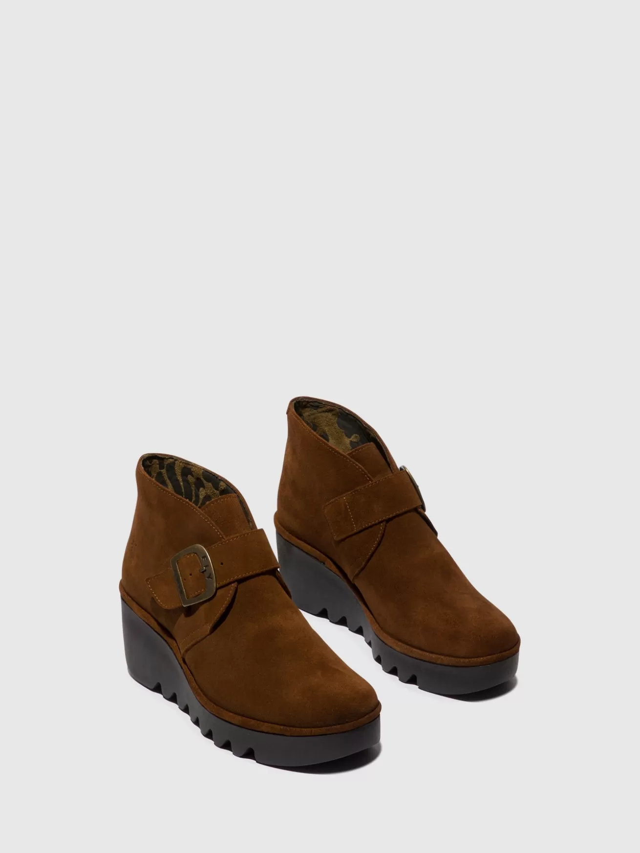 Botins Com Fivela Birt397Fly Camel-Fly London Best Sale