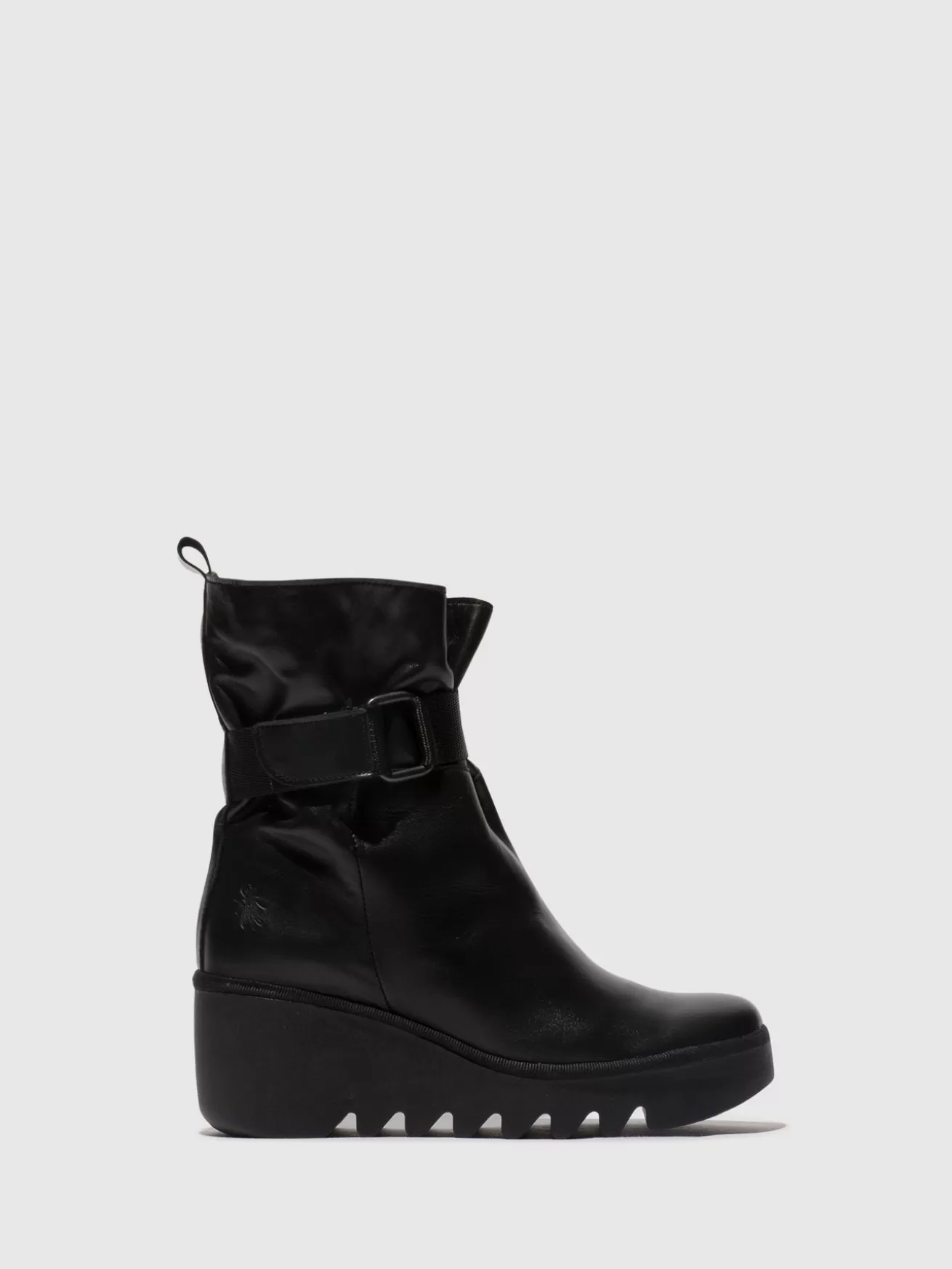 Botins Com Fivela Blit453Fly Preto-Fly London Best