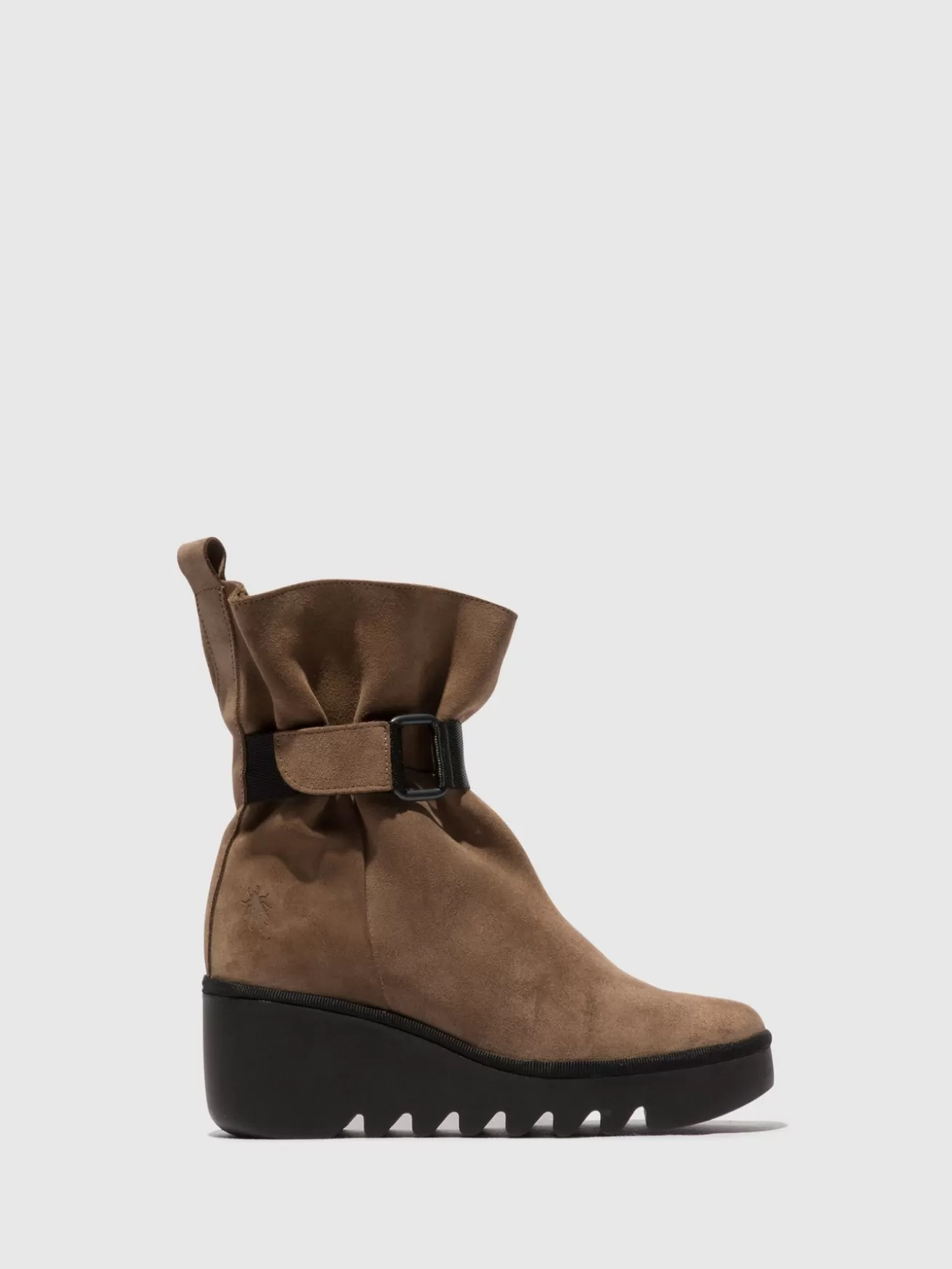 Botins Com Fivela Blit453Fly Taupe-Fly London Store