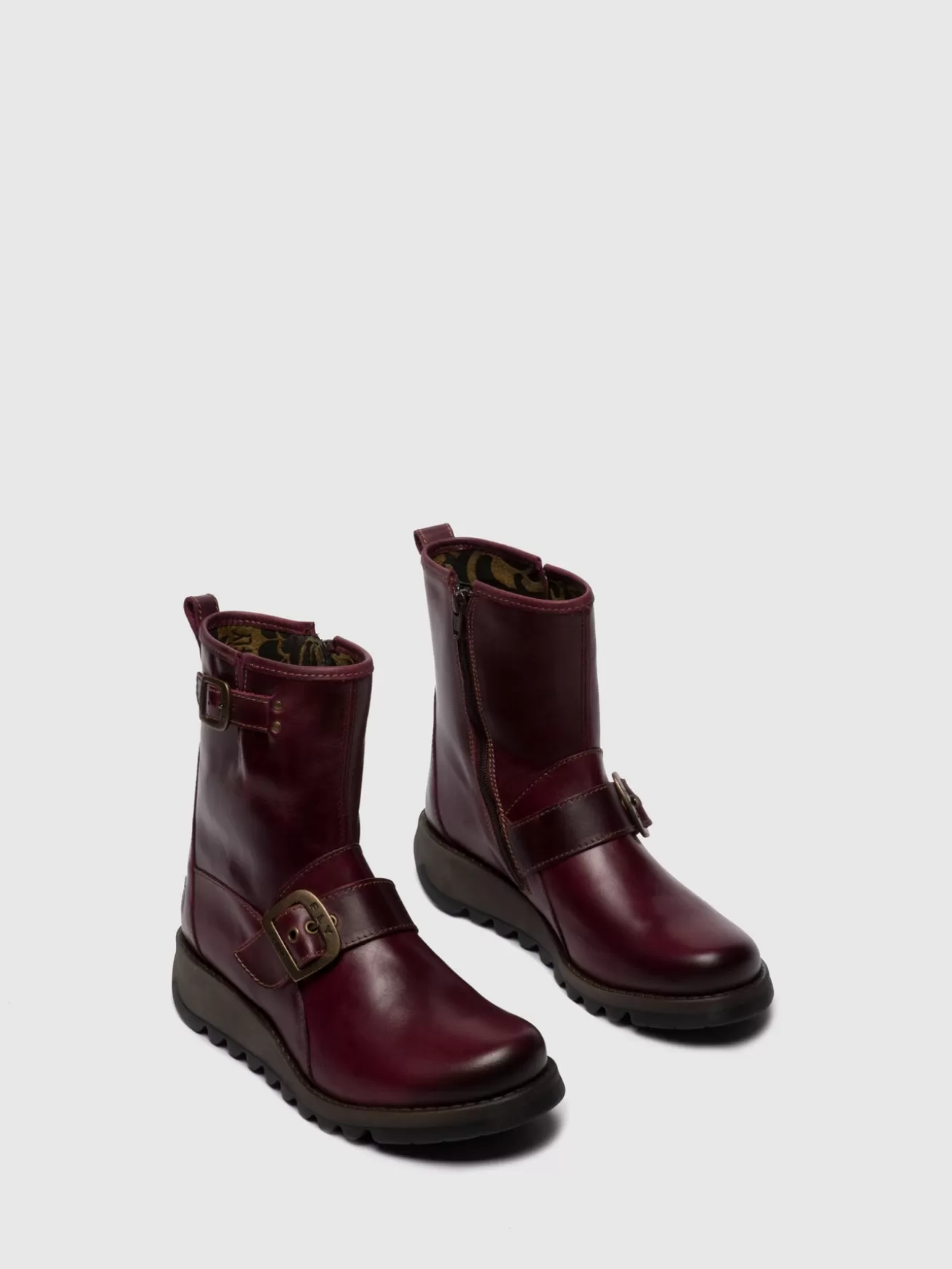 Botins Com Fivela Sino525Fly Roxo-Fly London Outlet