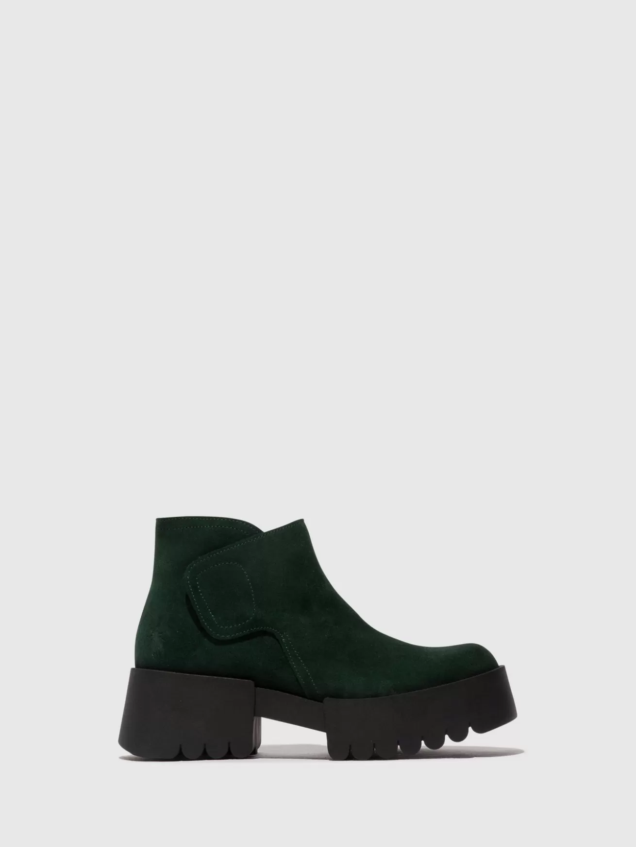 Botins Com Velcro Endo006Fly Green Forest-Fly London Fashion