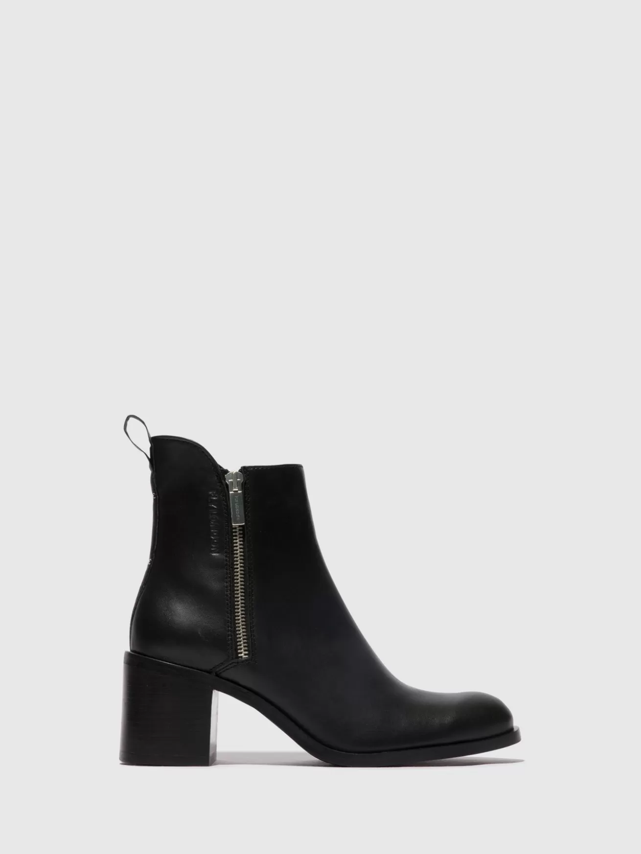 Botins Com Ziper Ader912Fly Preto-Fly London Sale