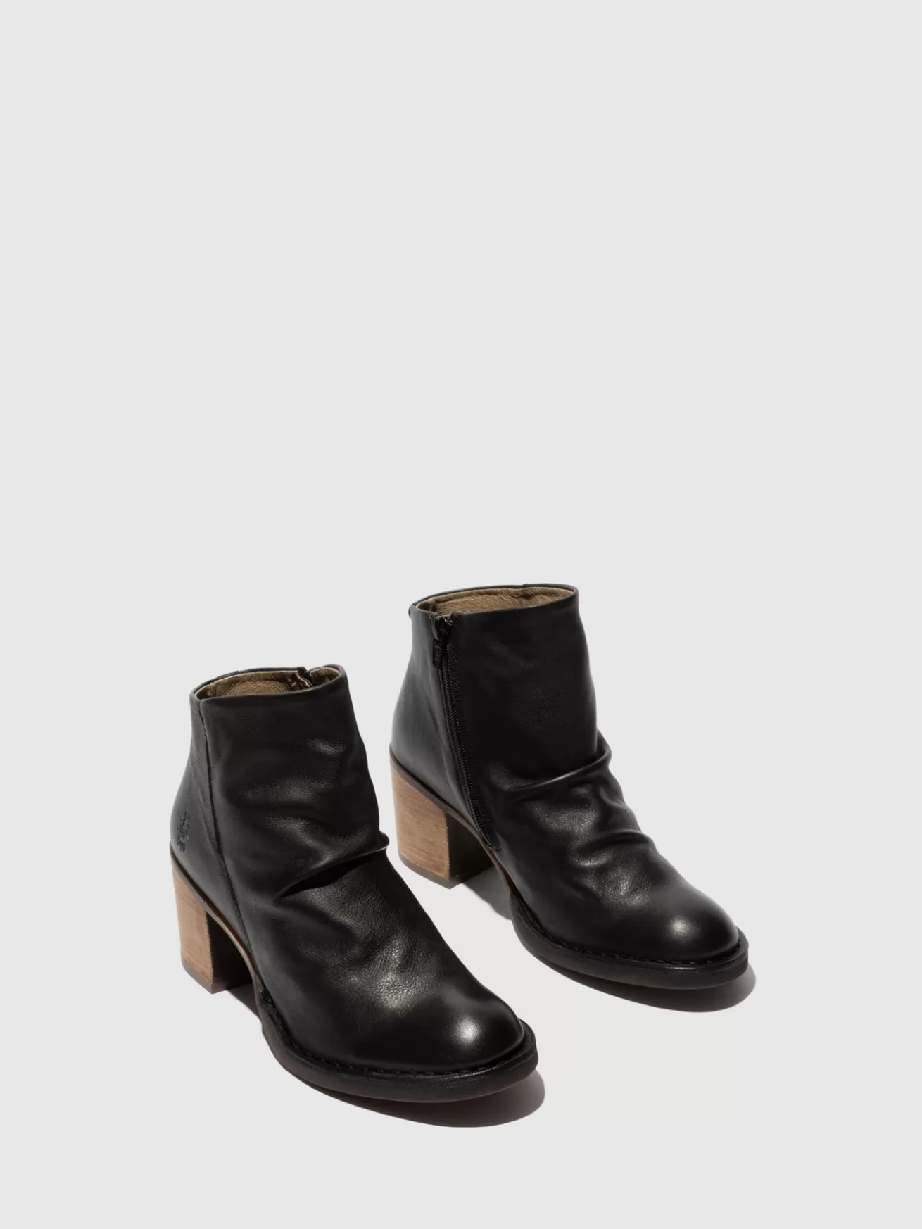 Botins Com Ziper Bell061Fly Preto-Fly London Cheap