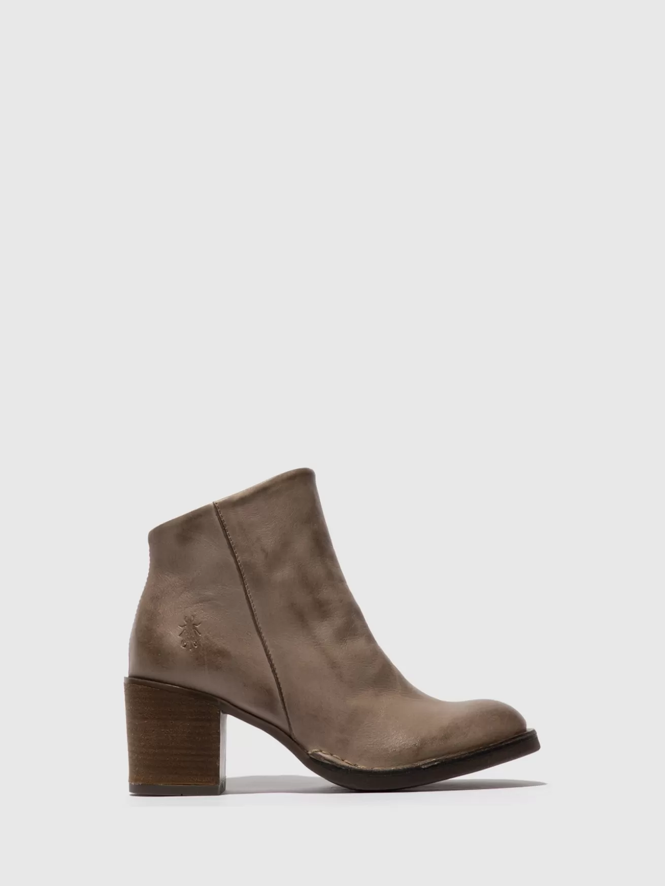 Botins Com Ziper Bell061Fly Taupe-Fly London Outlet