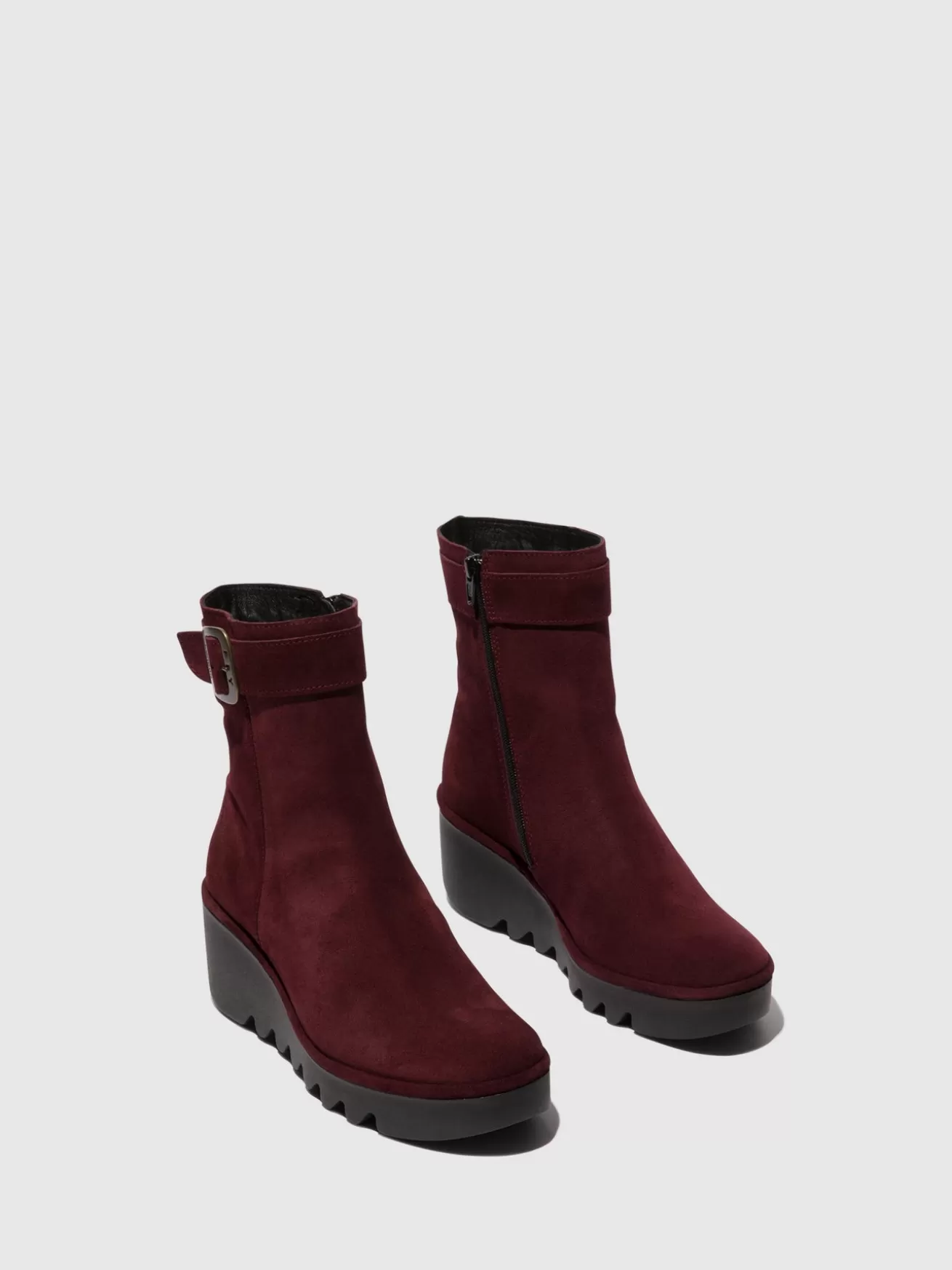 Botins Com Ziper Bepp396Fly Wine-Fly London Fashion