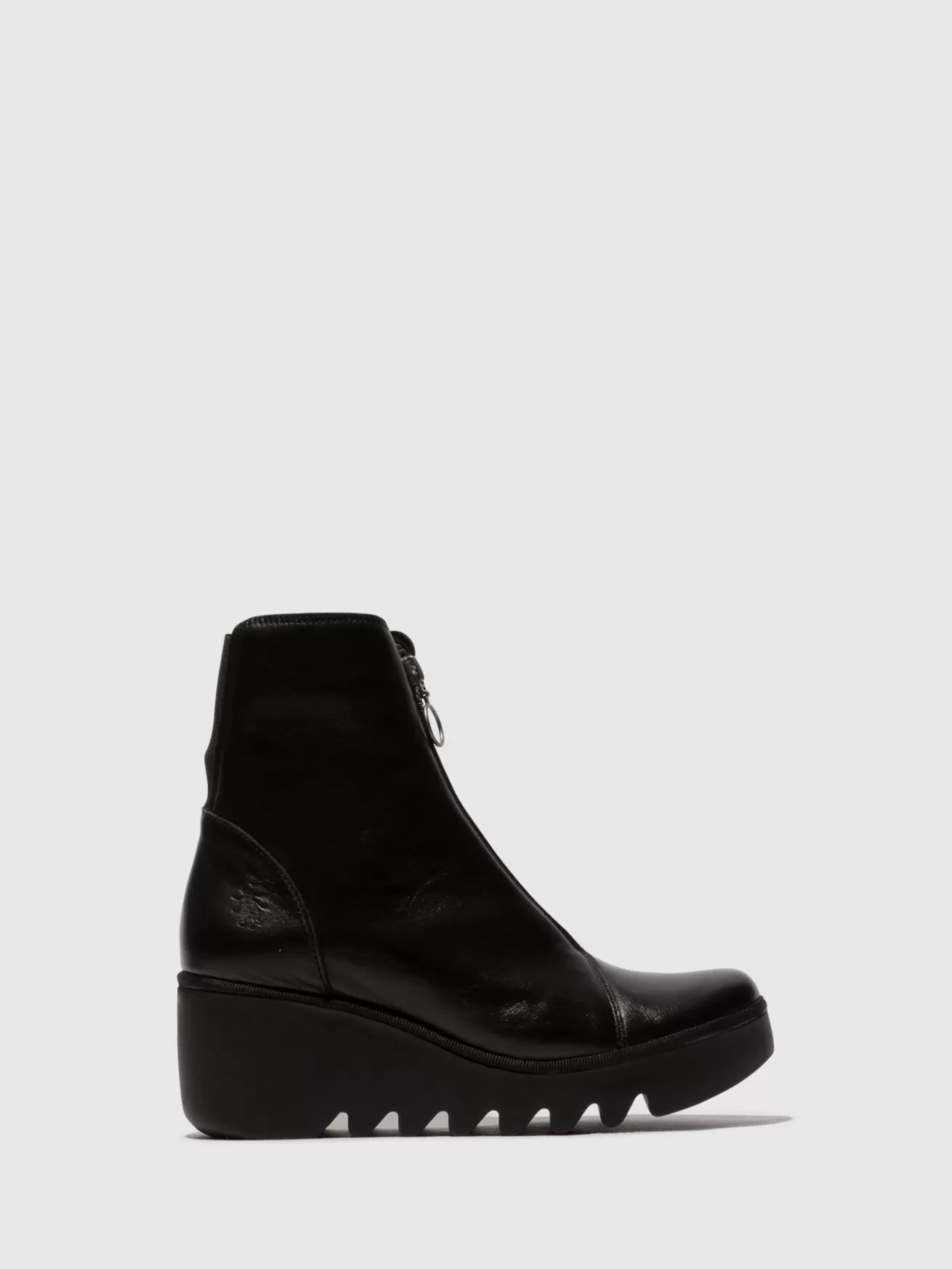 Botins Com Ziper Boce457Fly Preto-Fly London Best