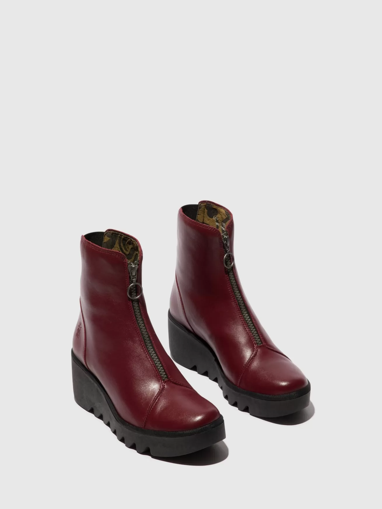 Botins Com Ziper Boce457Fly Wine-Fly London Clearance