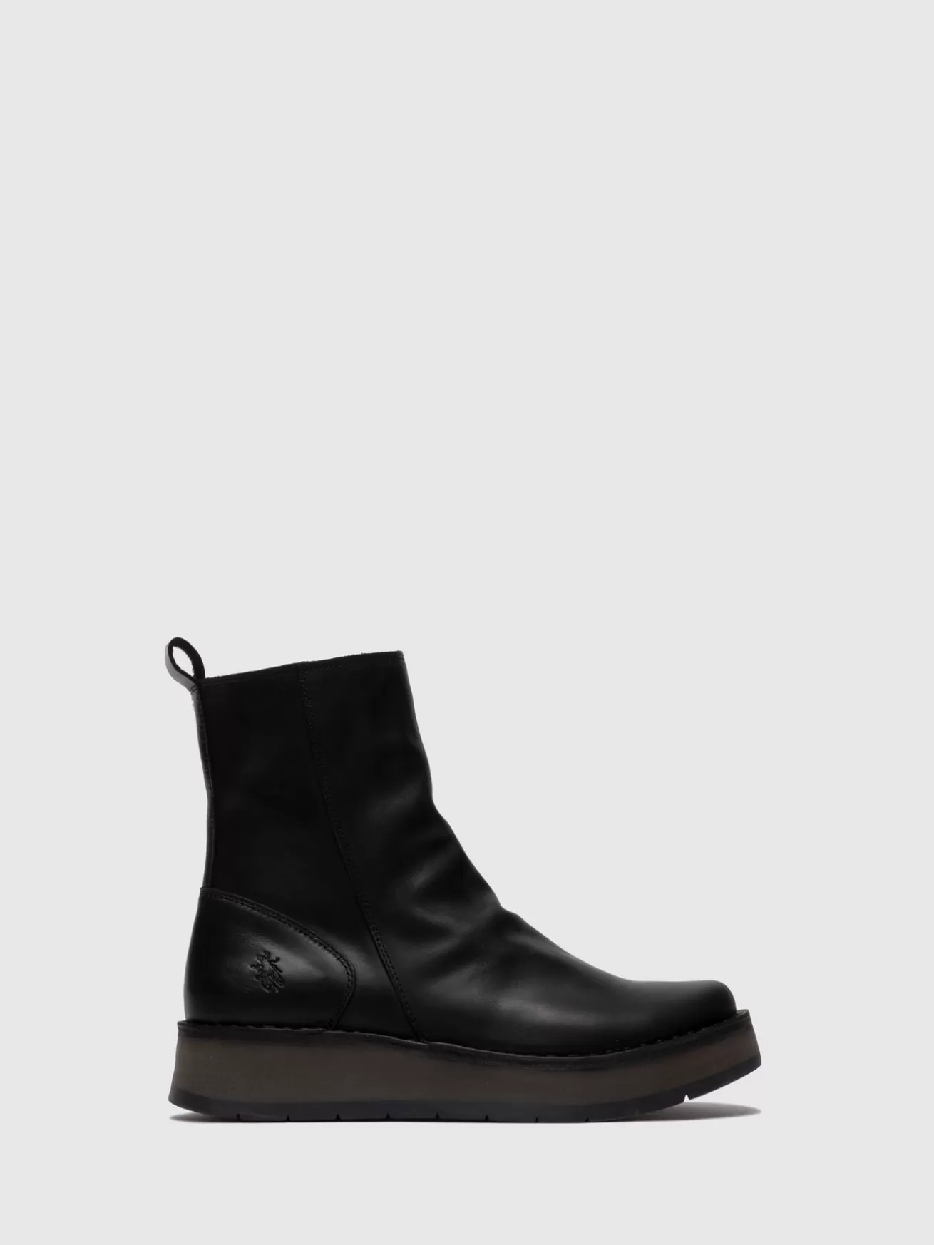 Botins Com Ziper Reno053Fly Rug Preto-Fly London Shop