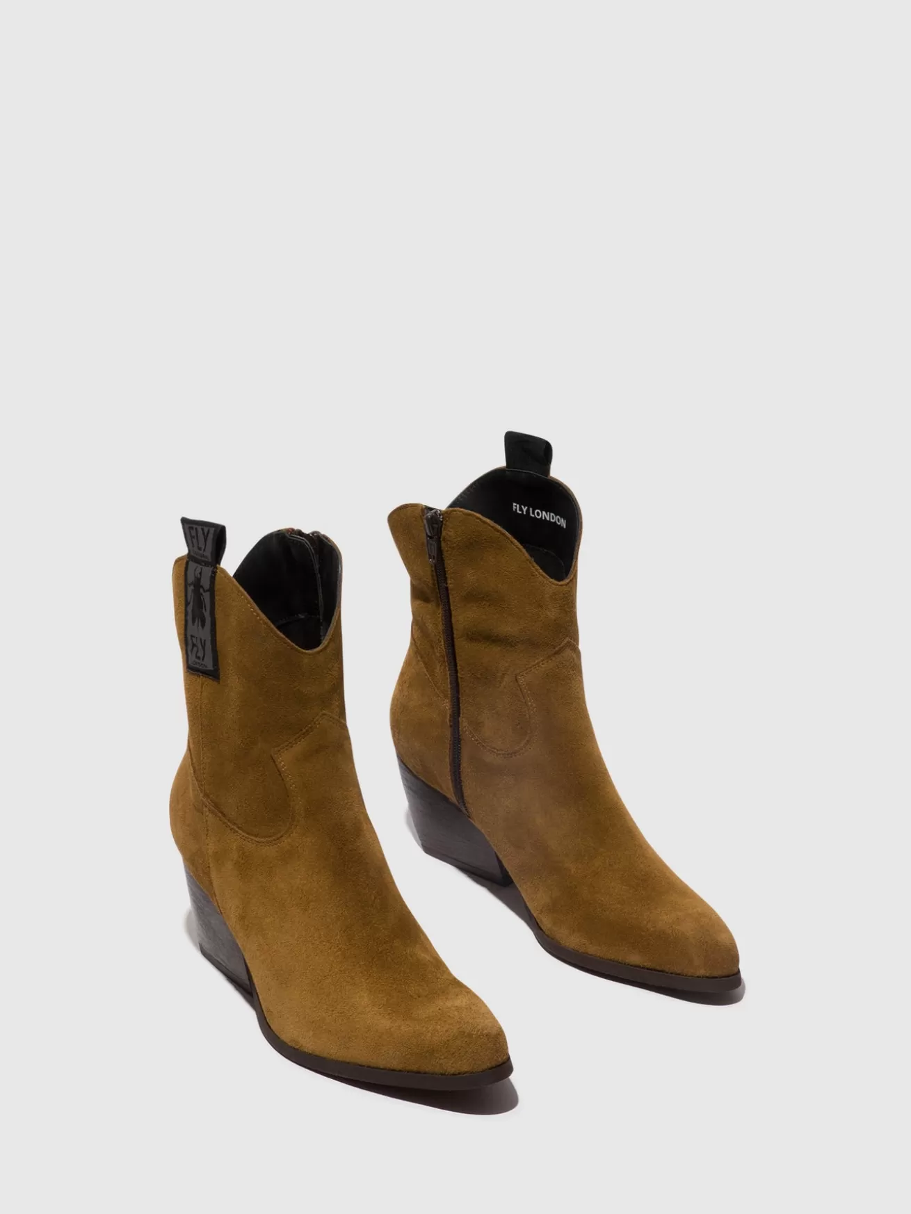 Botins Com Ziper Tabb905Fly Camel-Fly London Best