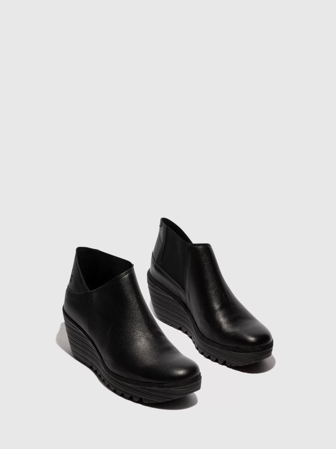 Botins Com Ziper Yego400Fly Preto-Fly London Shop