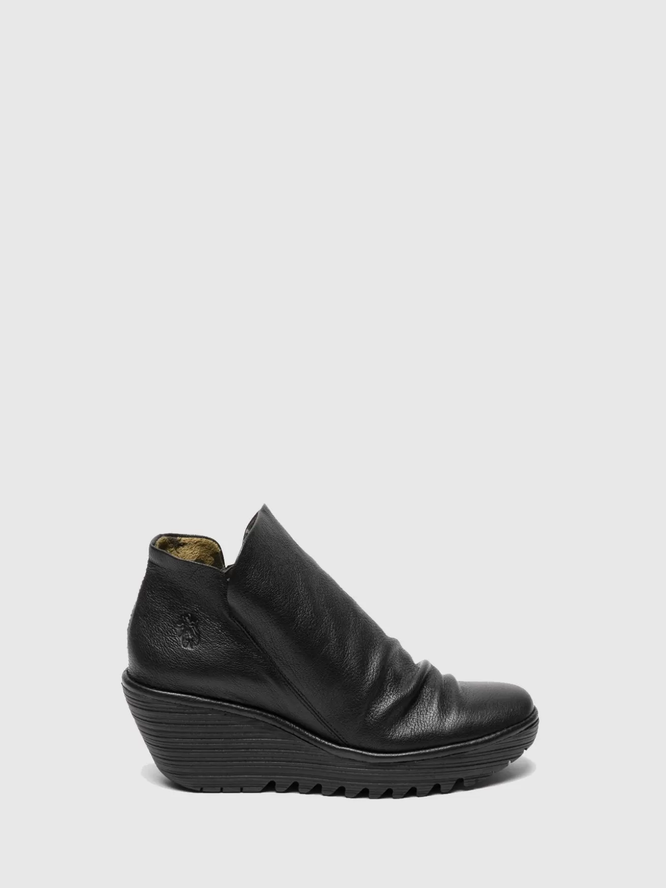 Botins Com Ziper Yip Preto-Fly London Best Sale