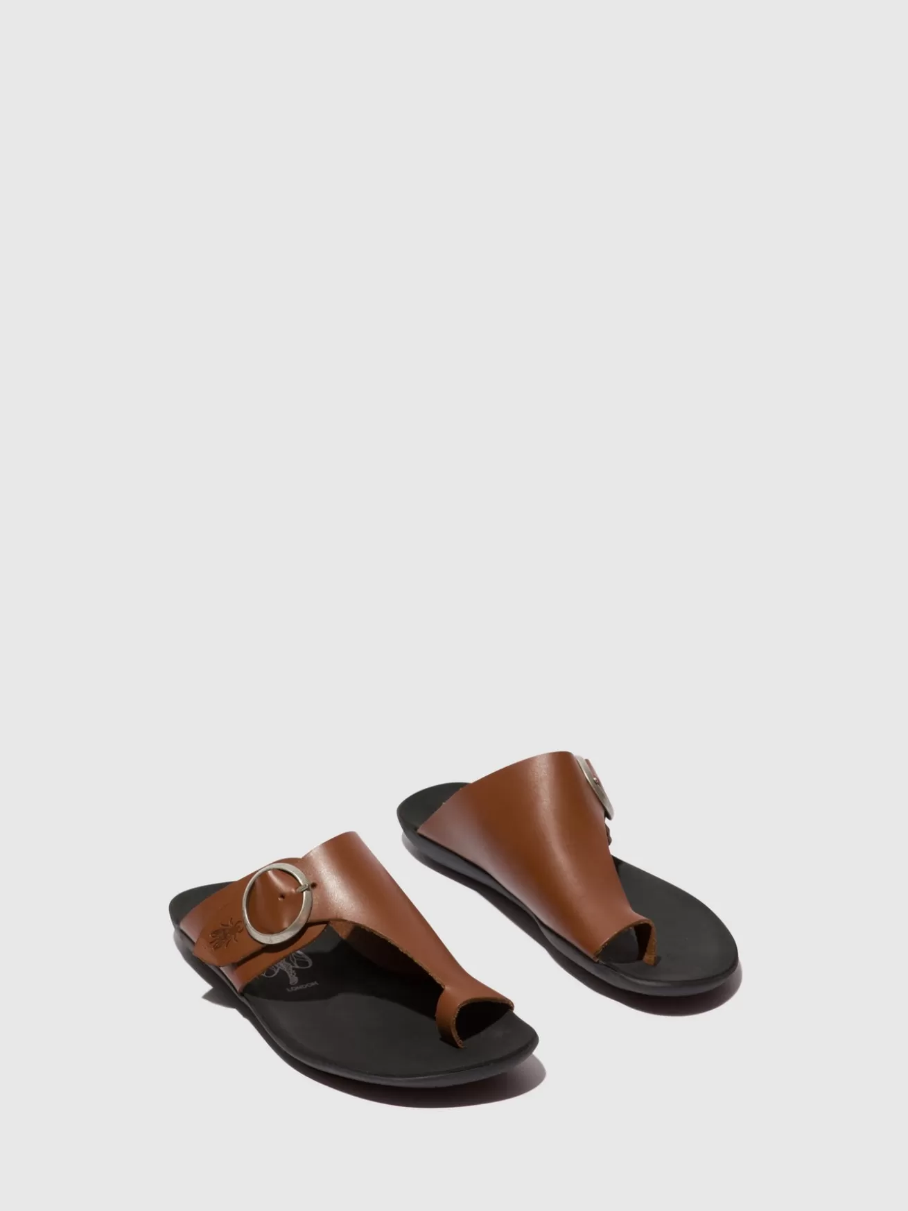 Mules Abertos Mica758Fly Cognac-Fly London Cheap