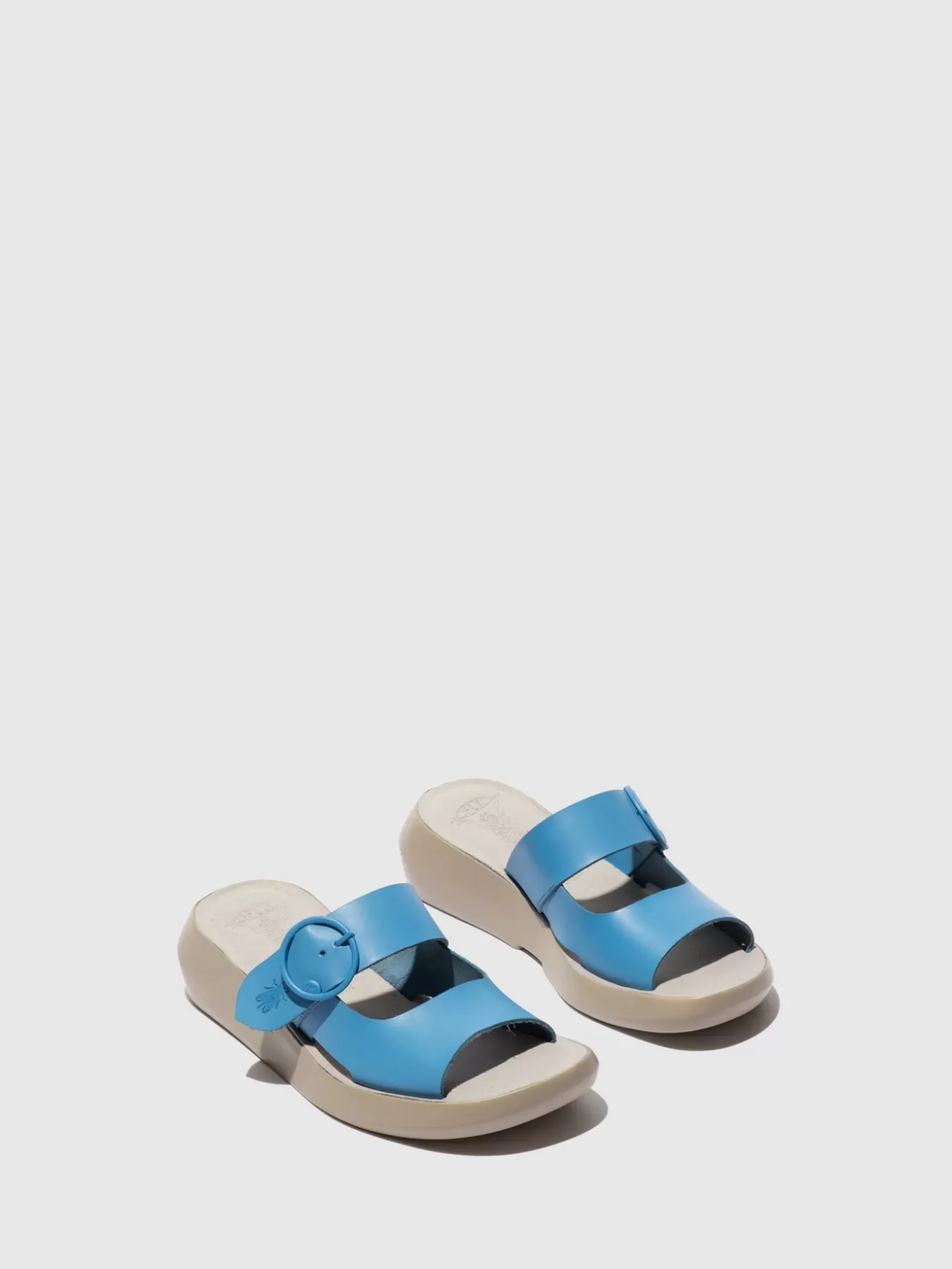 Mules Fivela Bafi029Fly Azul-Fly London Shop