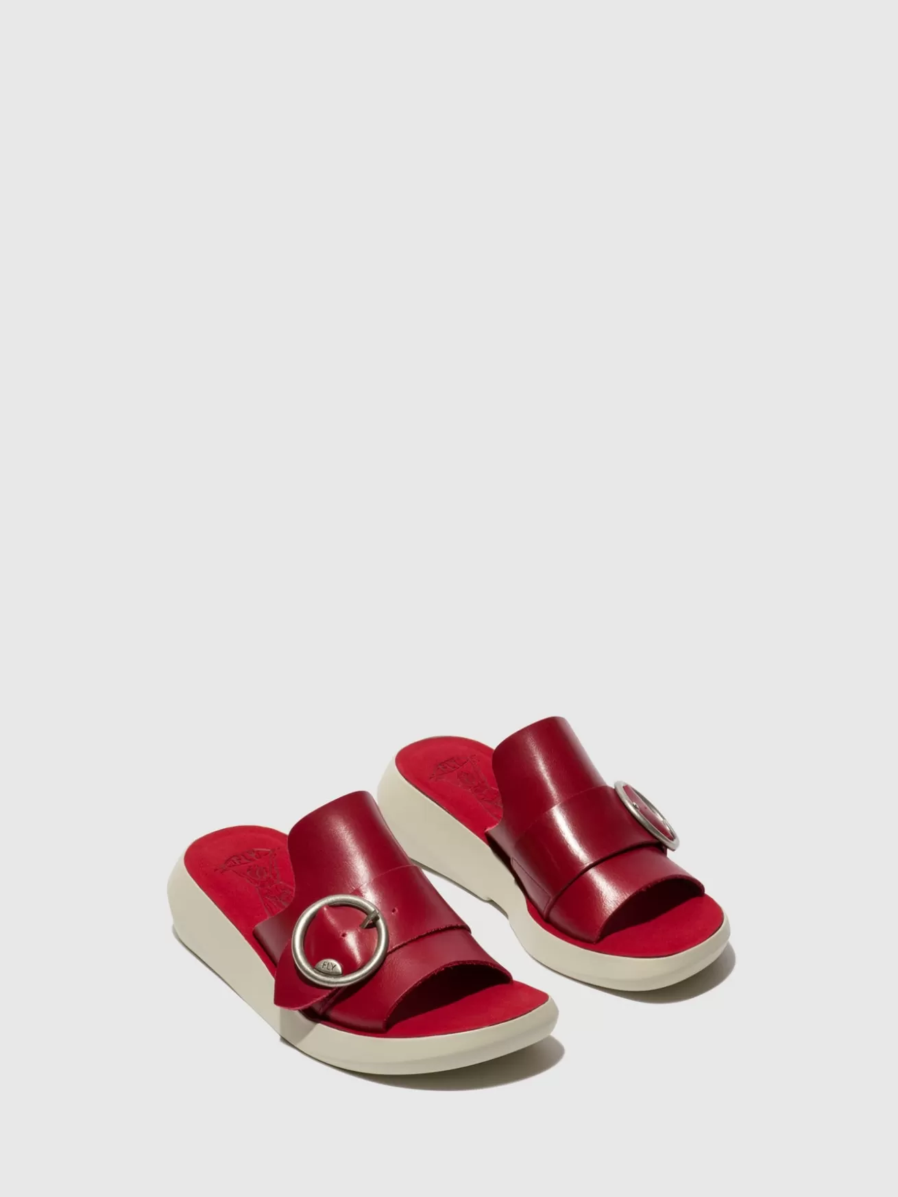 Mules Fivela Beyd925Fly Vermelho-Fly London Shop