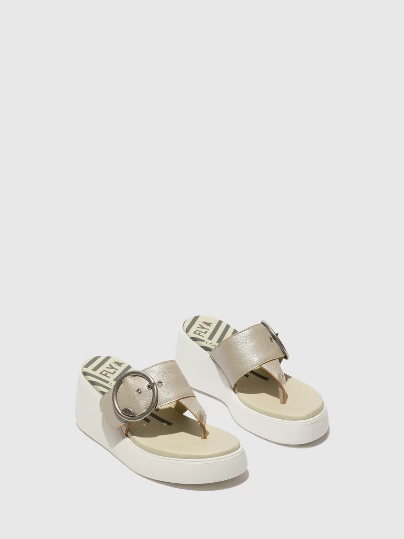 Mules Fivela Dafi938Fly Prata-Fly London Shop